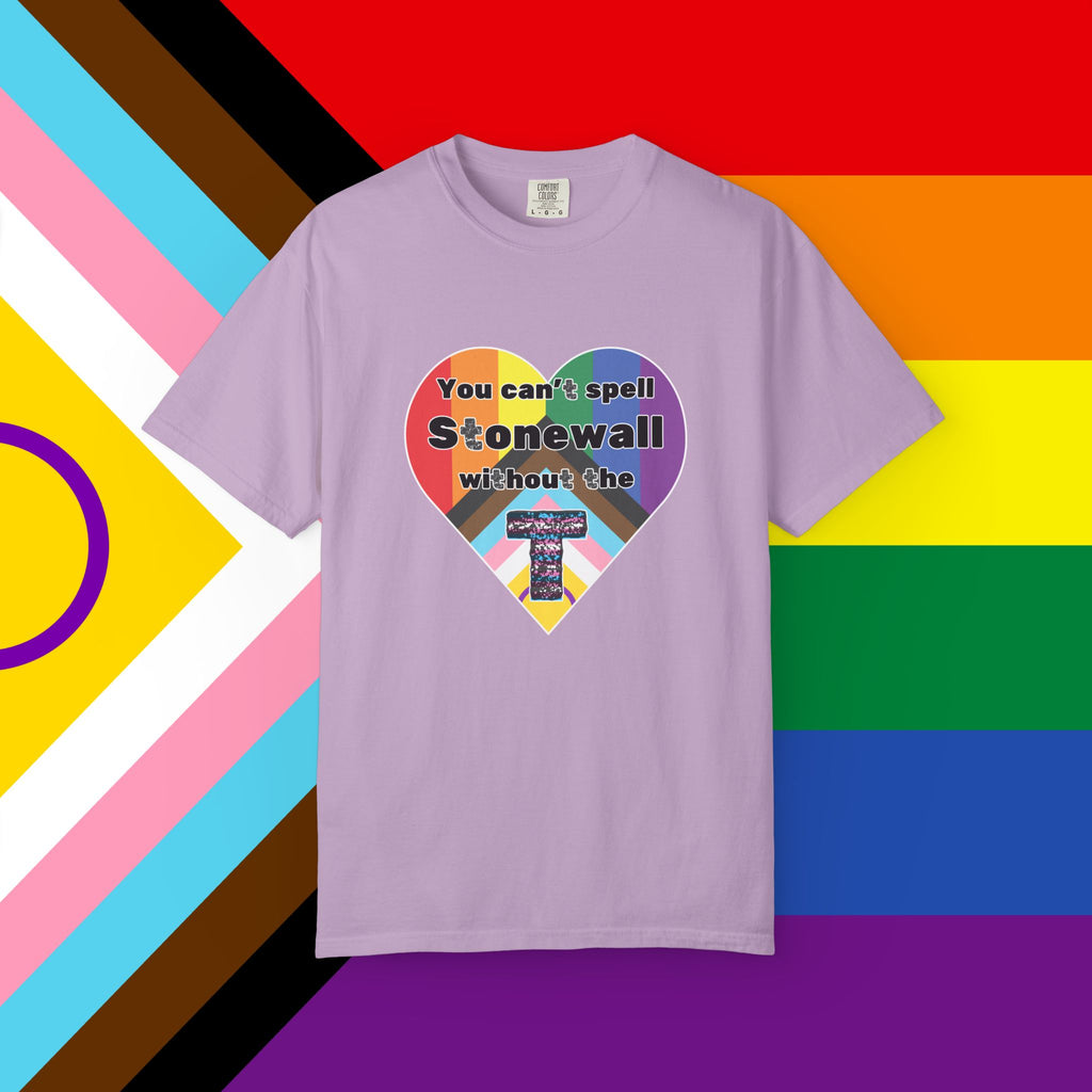 Trans Inclusion Stonewall Garment Dyed Tshirt