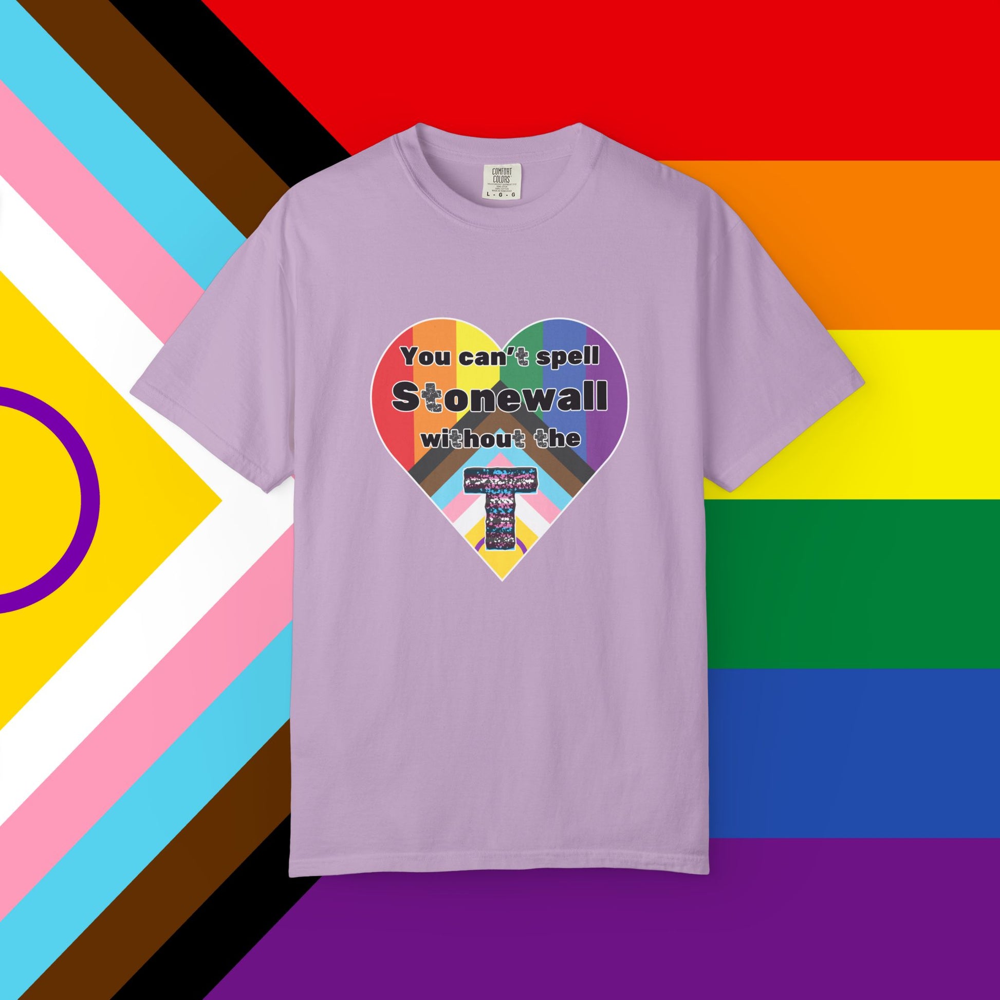 Trans Inclusion Stonewall Garment Dyed Tshirt
