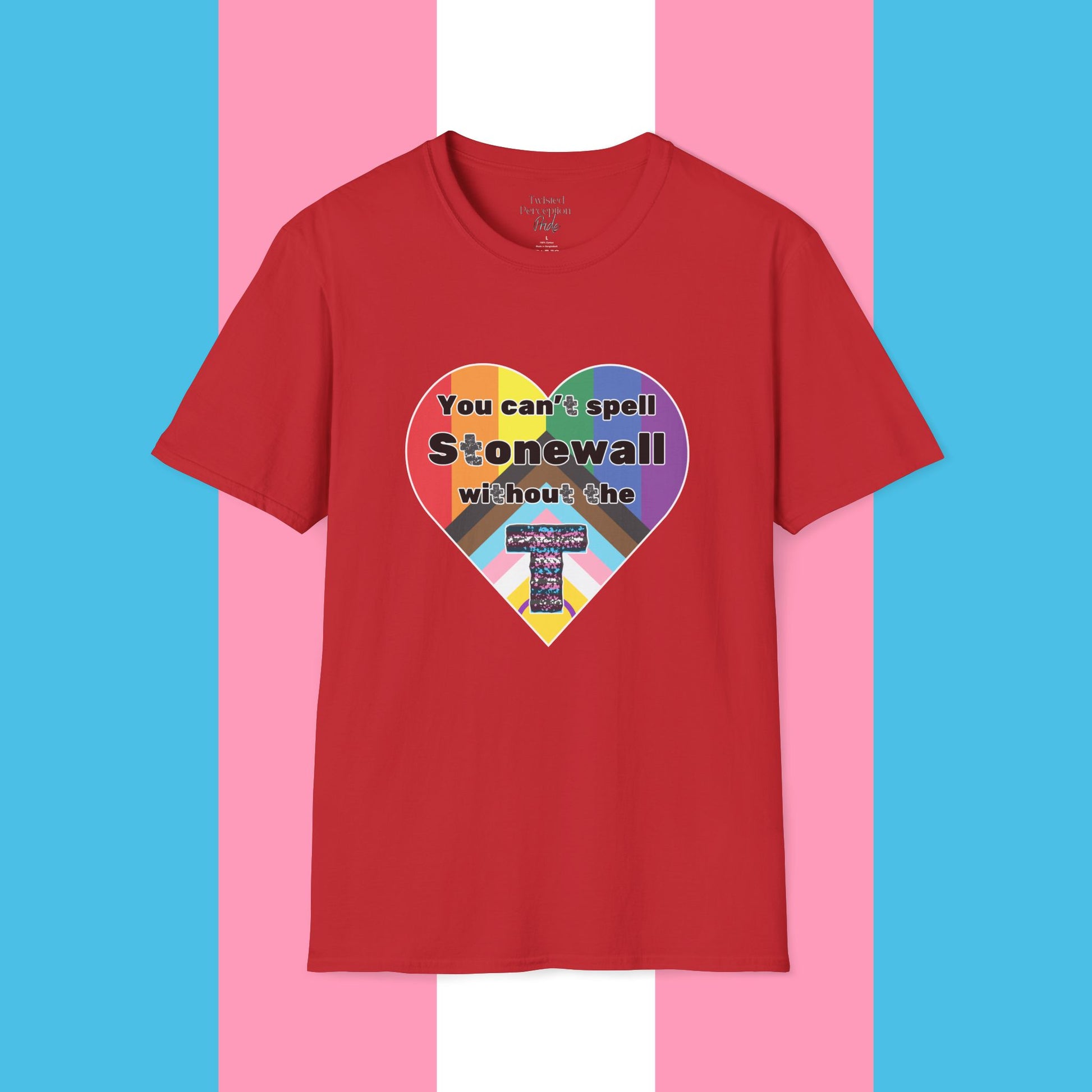 Can't Spell Stonewall Gender Neutral Softstyle T-shirt