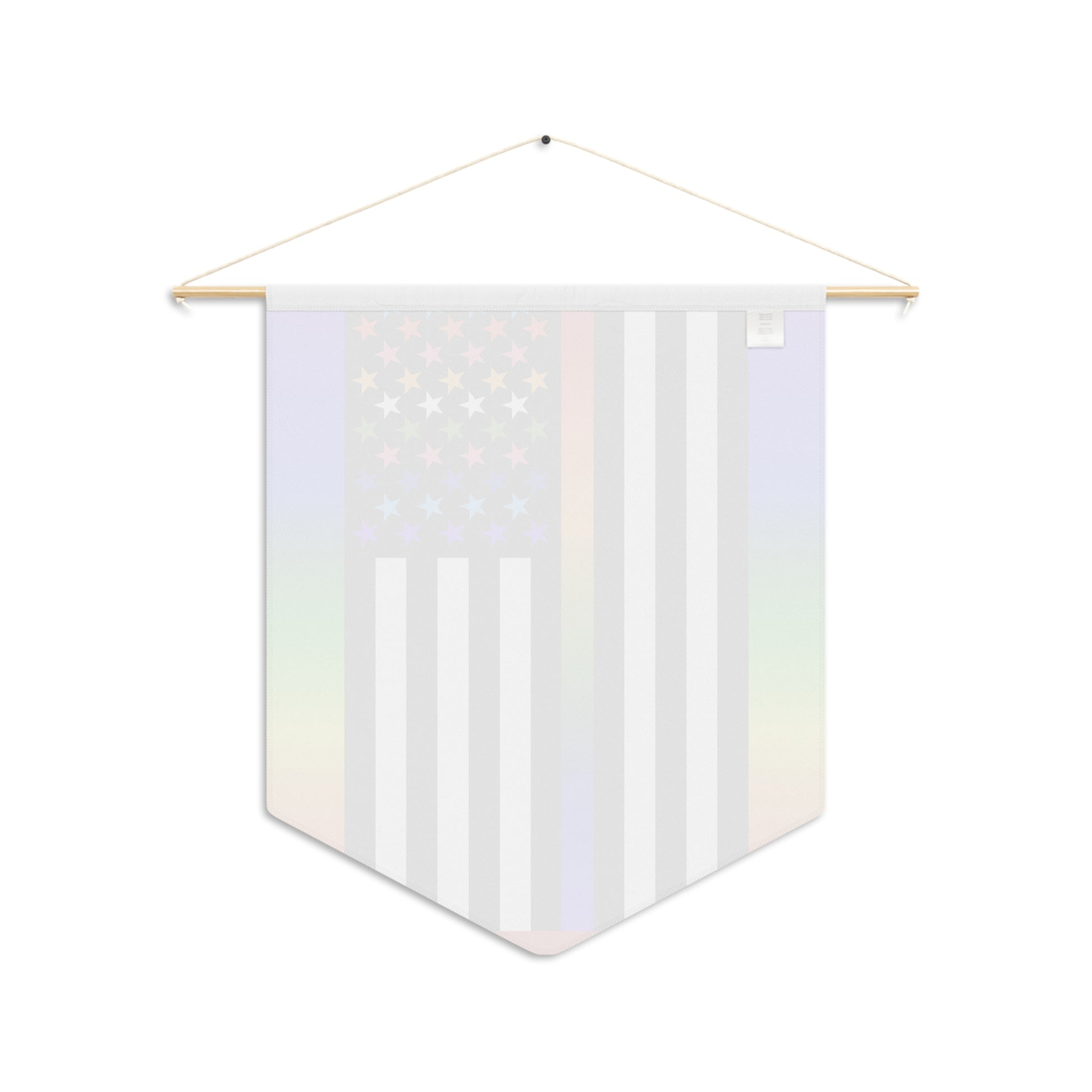 Thin Queer Line American Flag Pennant