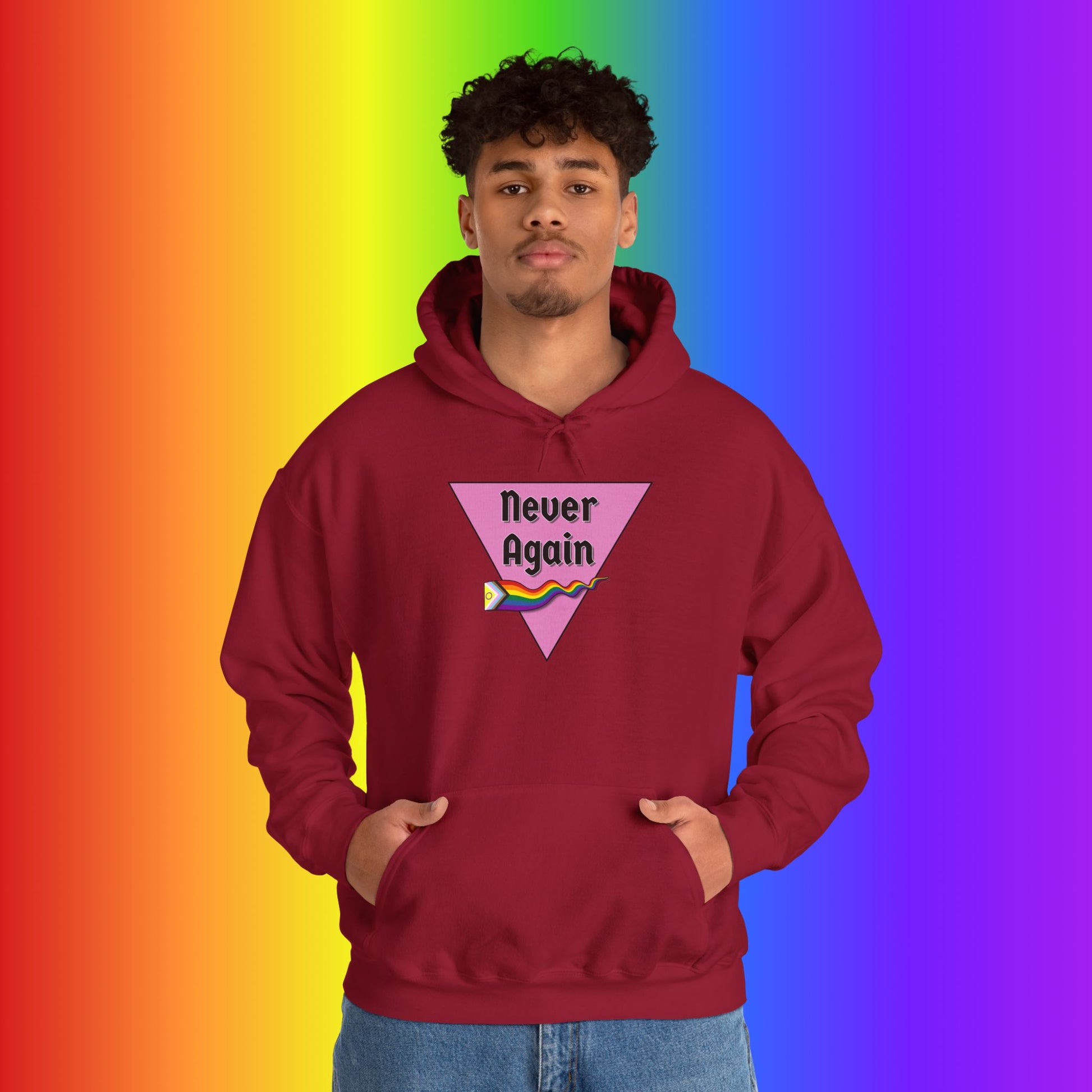 Never Again Heavy Blend Hoodie