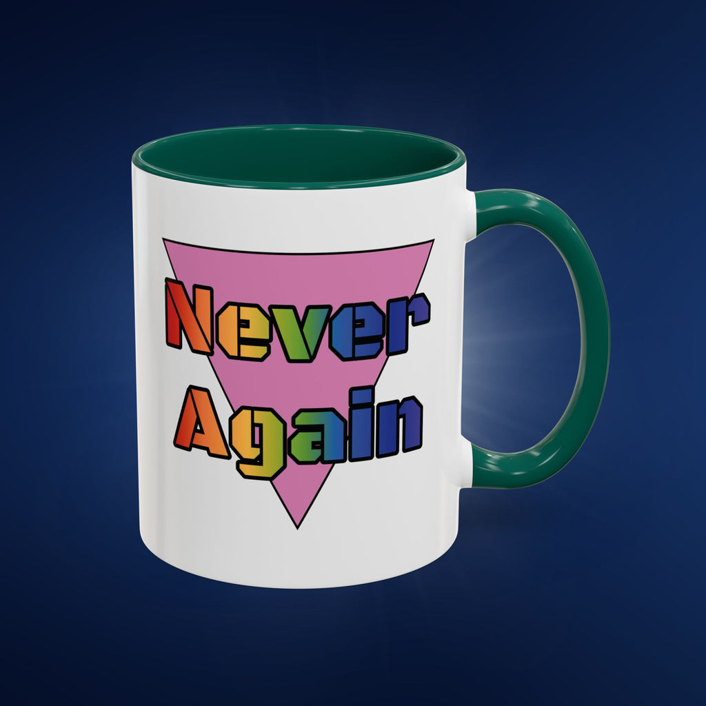 Colorful Bold Letters 'Never Again' Coffee Mug - 11oz & 15oz