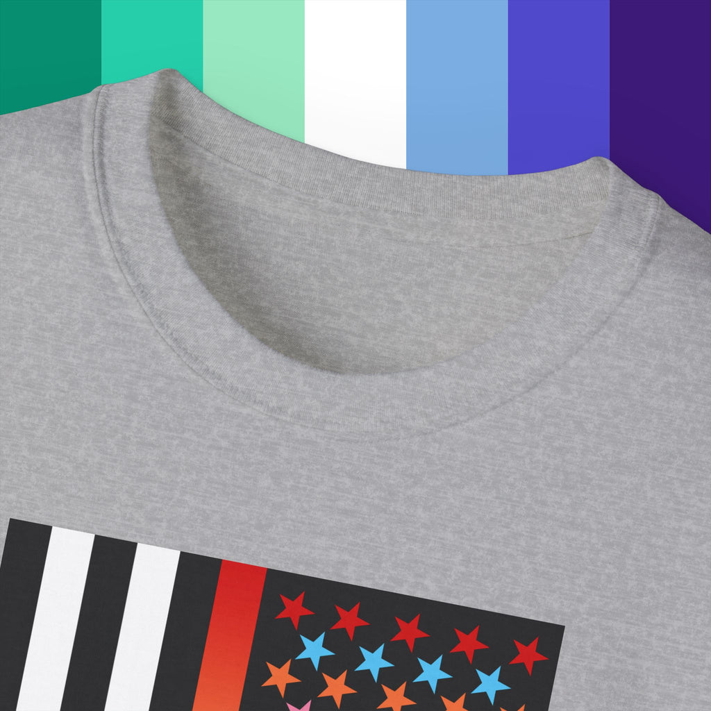 Thin Queer Line American Flag Ultra Cotton T-shirt