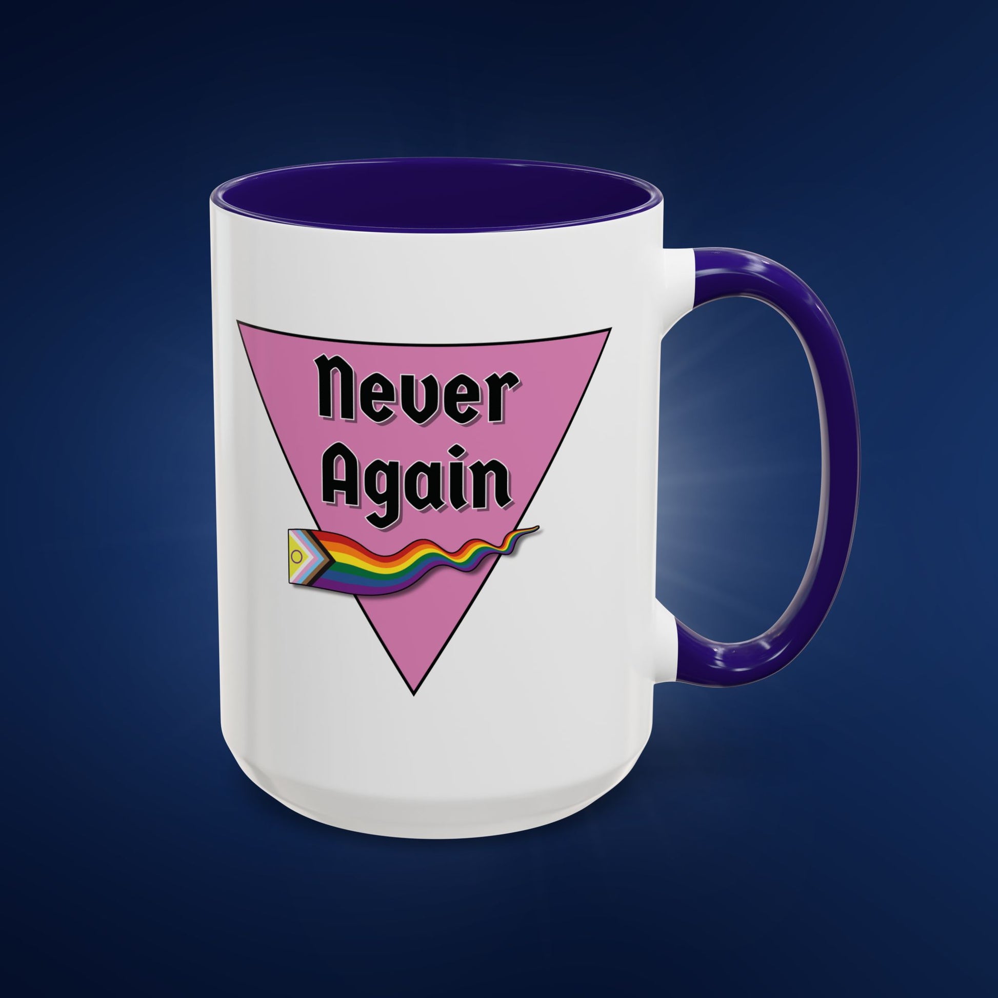 Colorful Pride Mug - "Never Again" - 11oz & 15oz Options