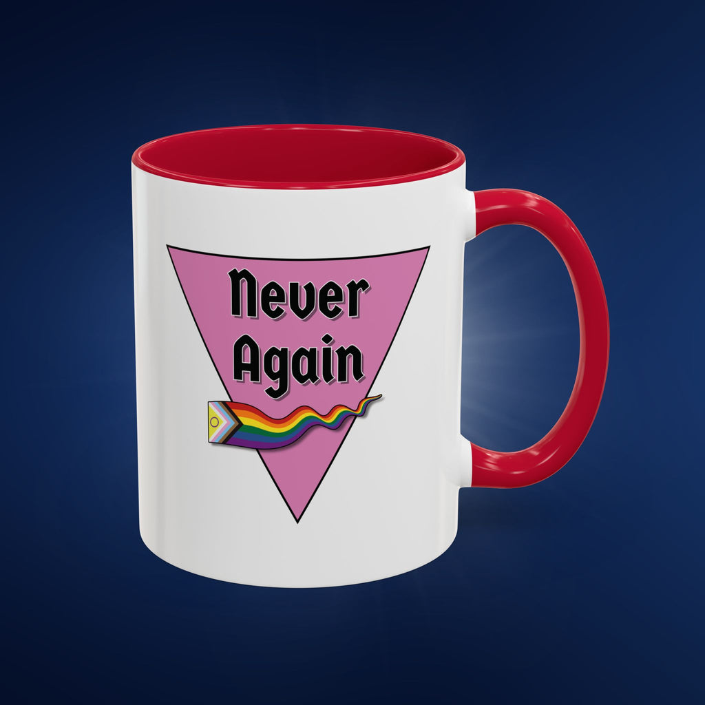 Colorful Pride Mug - "Never Again" - 11oz & 15oz Options