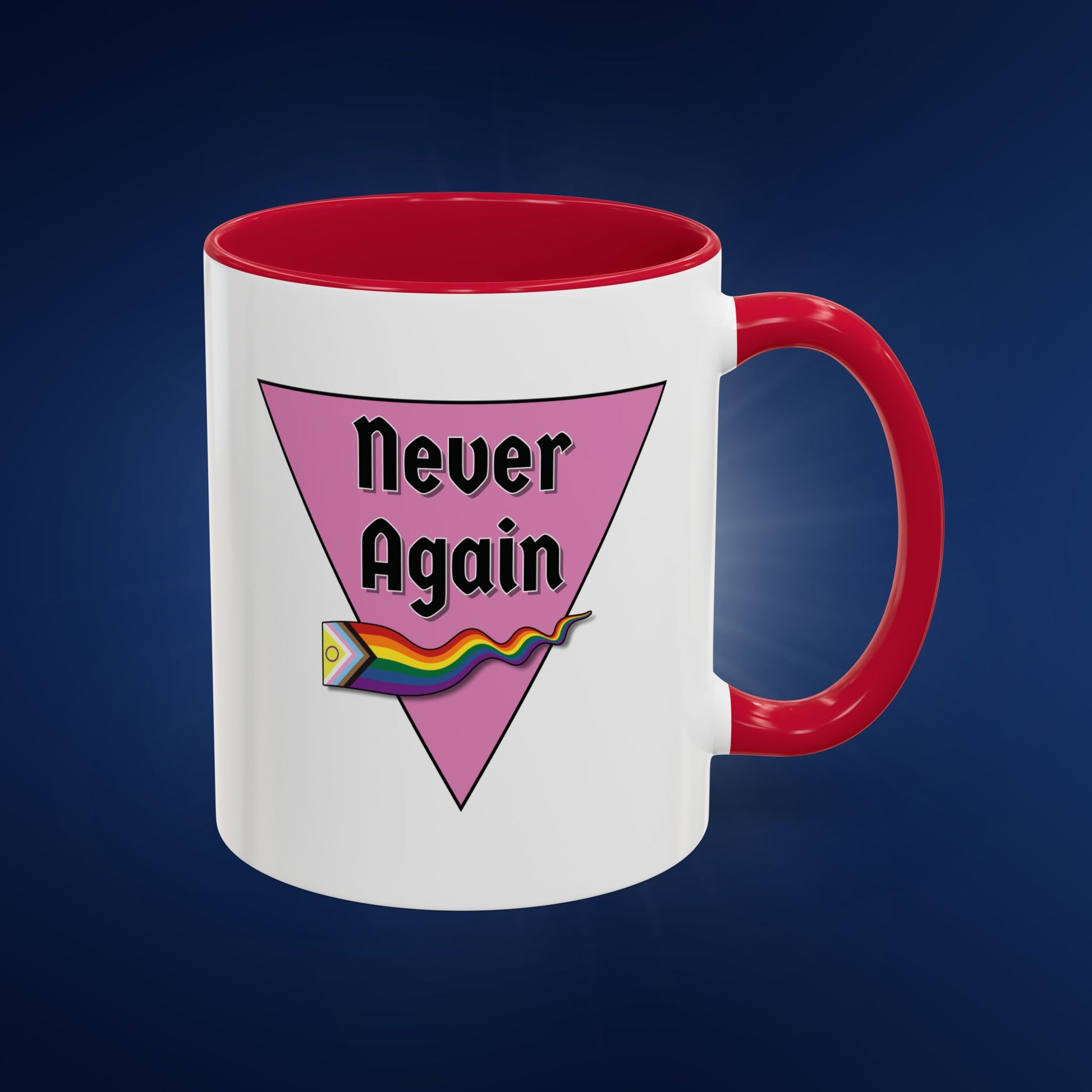 Colorful Pride Mug - "Never Again" - 11oz & 15oz Options