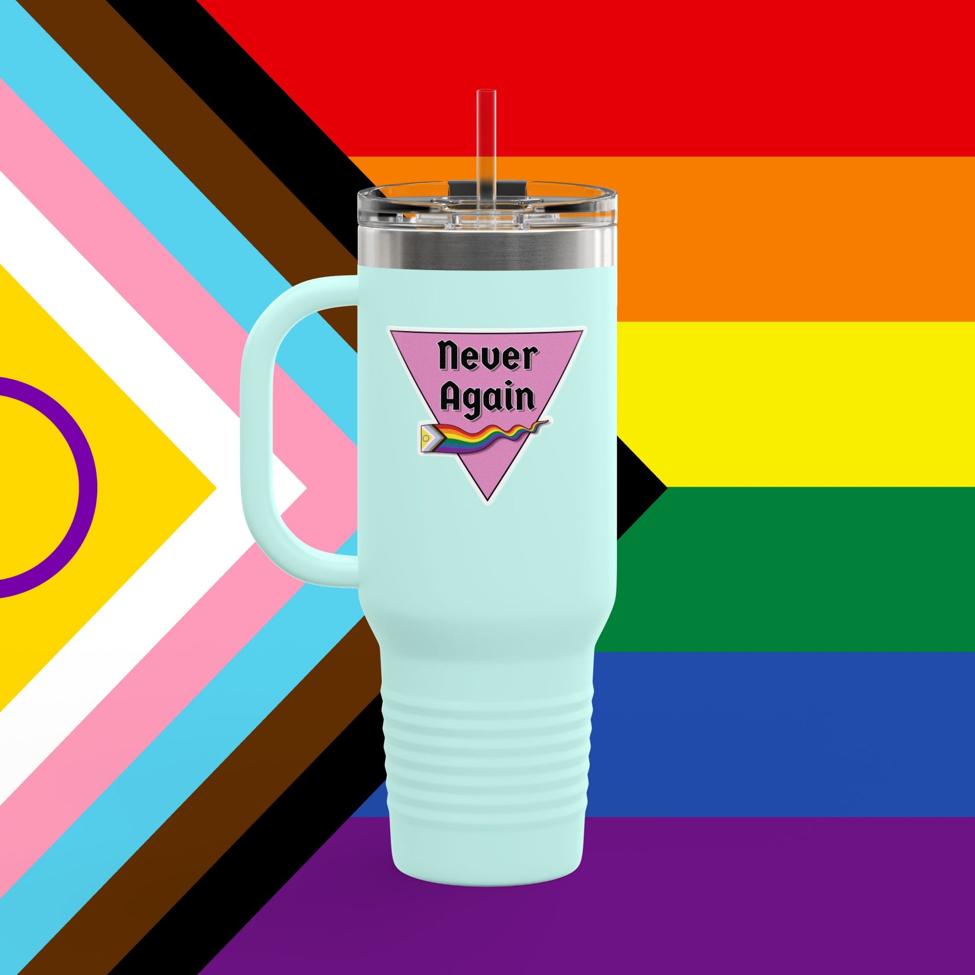 Never Again Insulated Travel Mug, 40oz