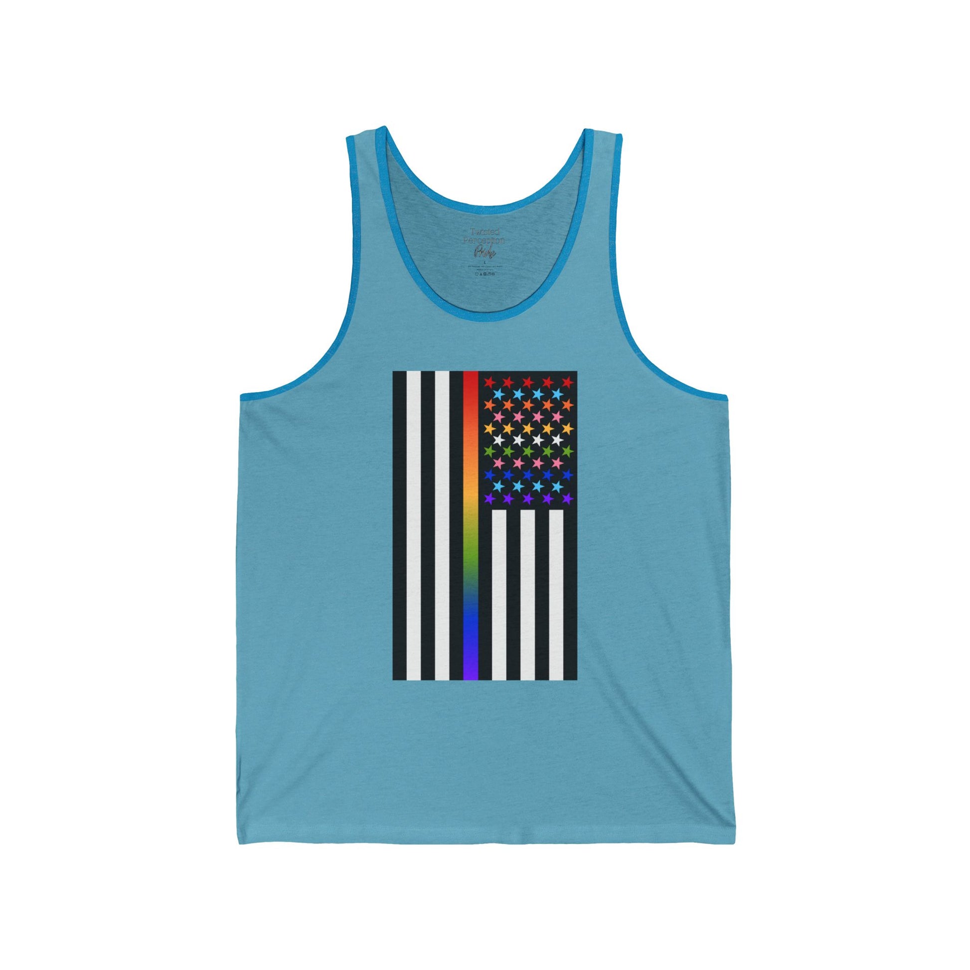 Thin Queer Line American Flag Tank Top