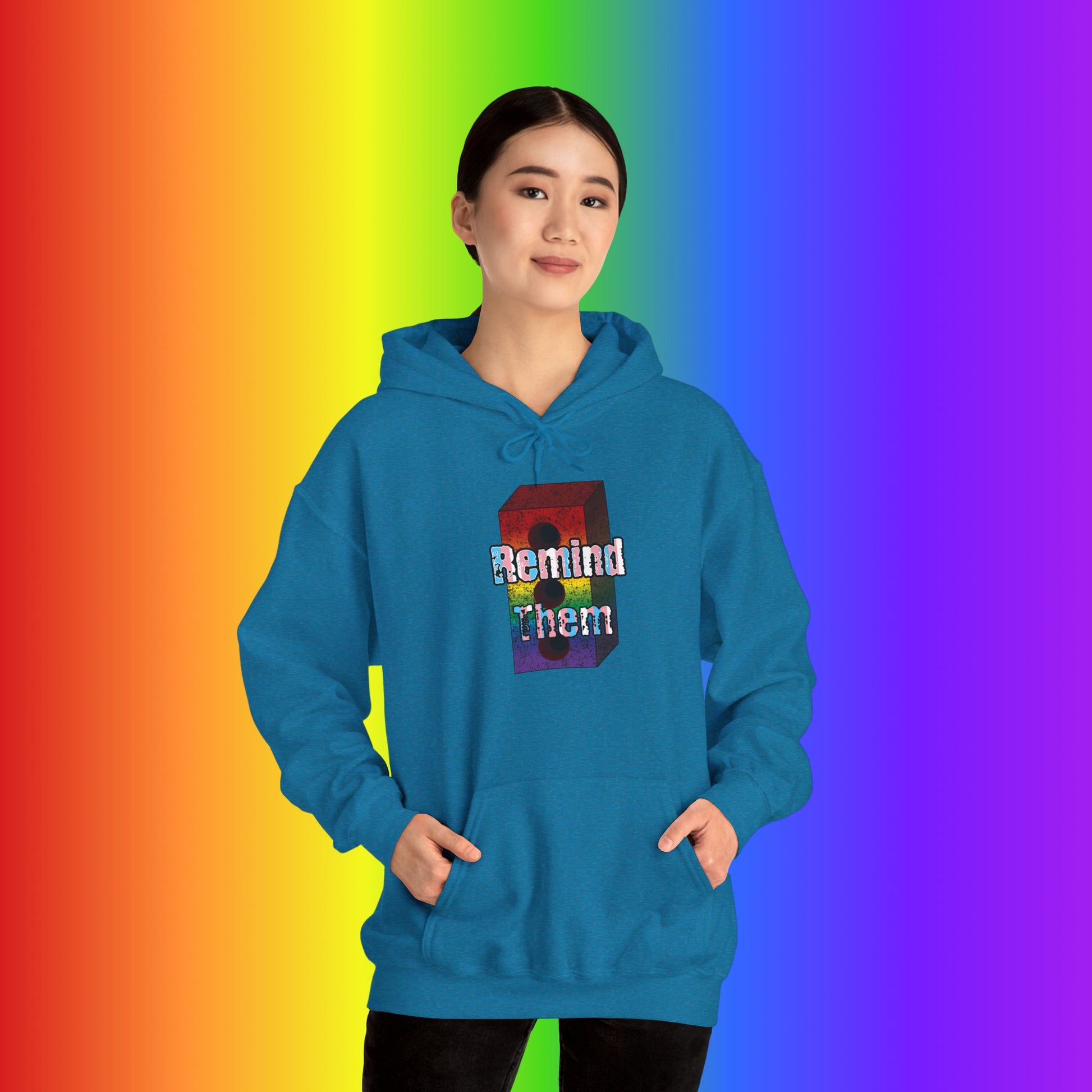 Remind Them Stonewall Brick Heavy Blend Hoodie