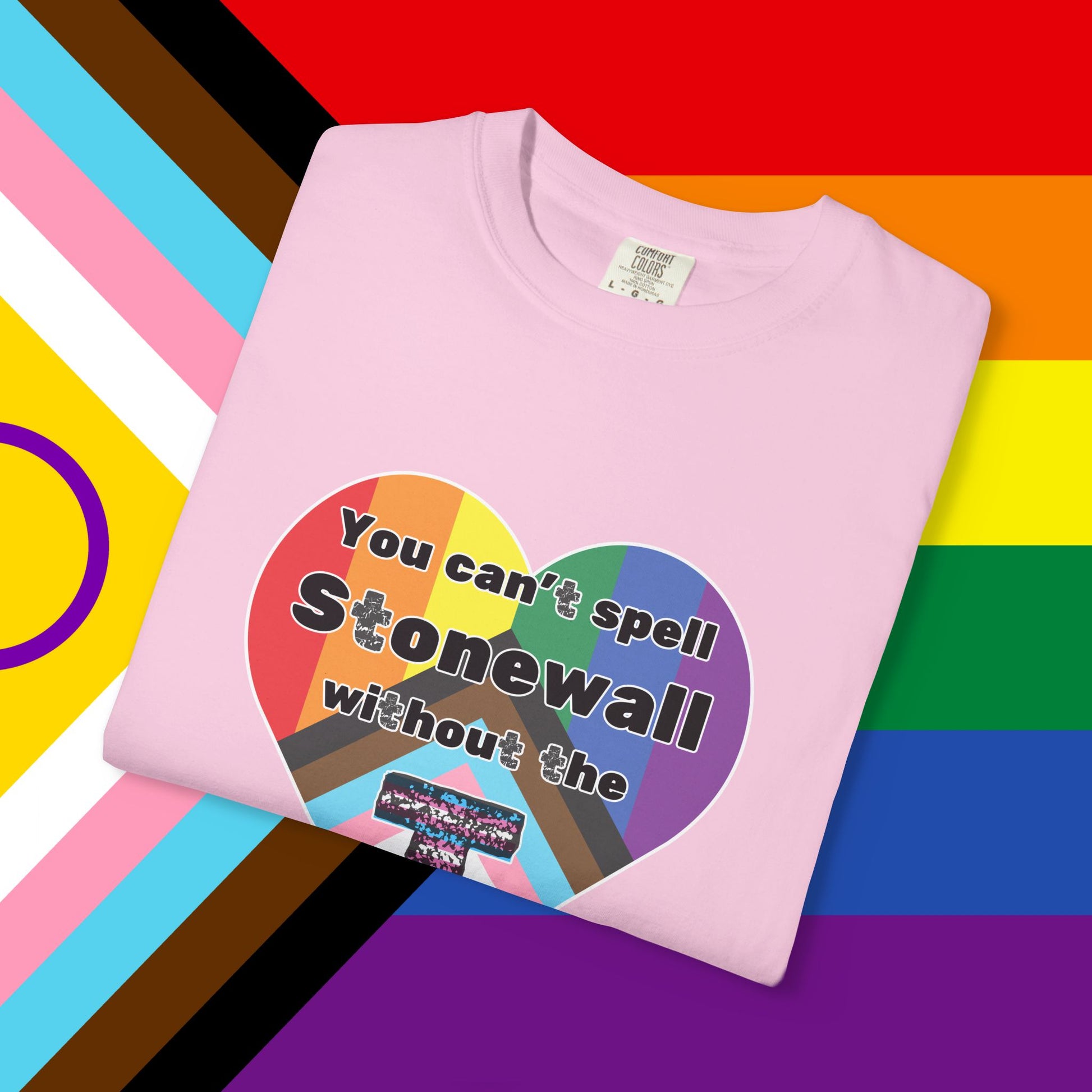 Trans Inclusion Stonewall Garment Dyed Tshirt