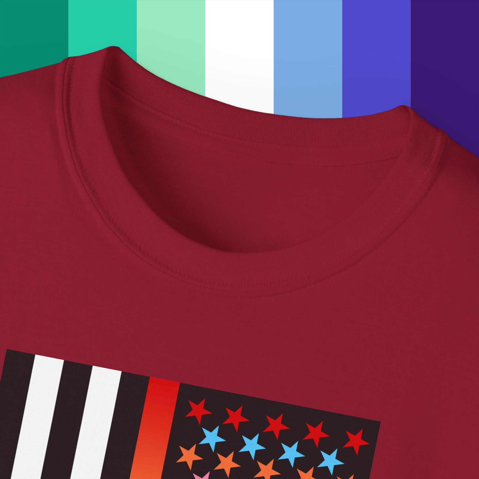 Thin Queer Line American Flag Ultra Cotton T-shirt