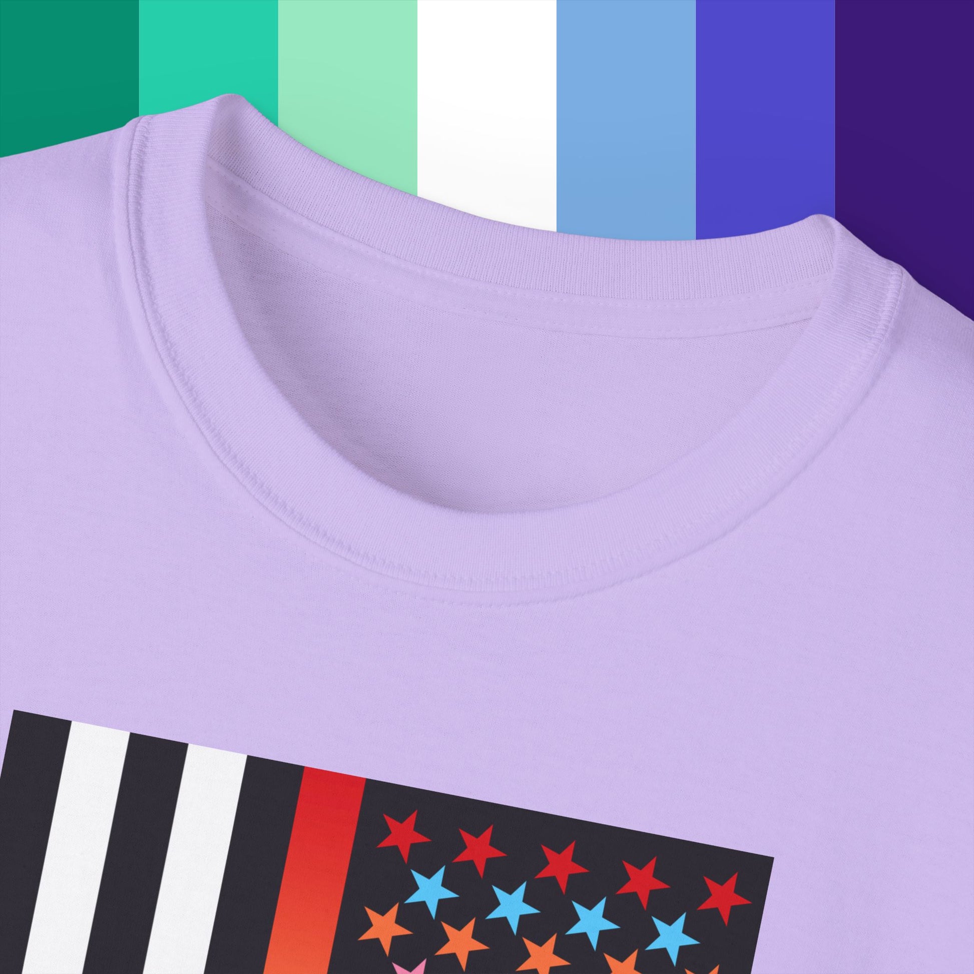 Thin Queer Line American Flag Ultra Cotton T-shirt