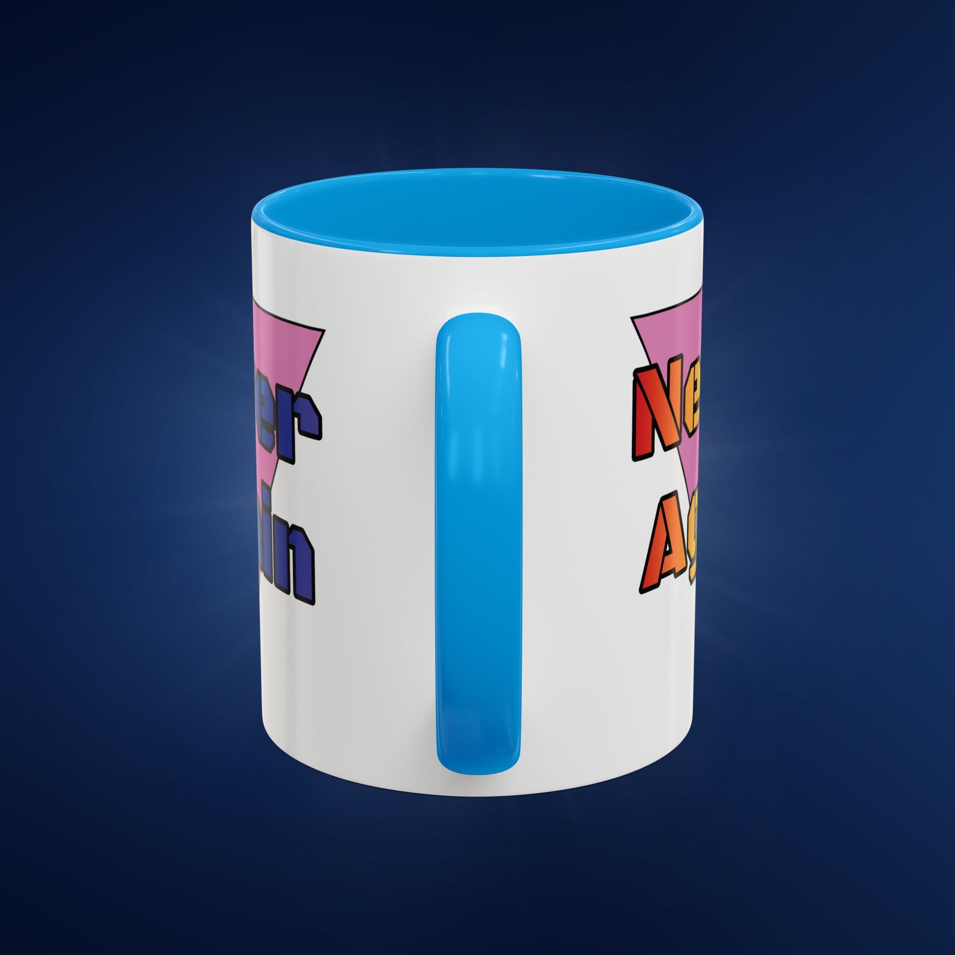 Colorful Bold Letters 'Never Again' Coffee Mug - 11oz & 15oz