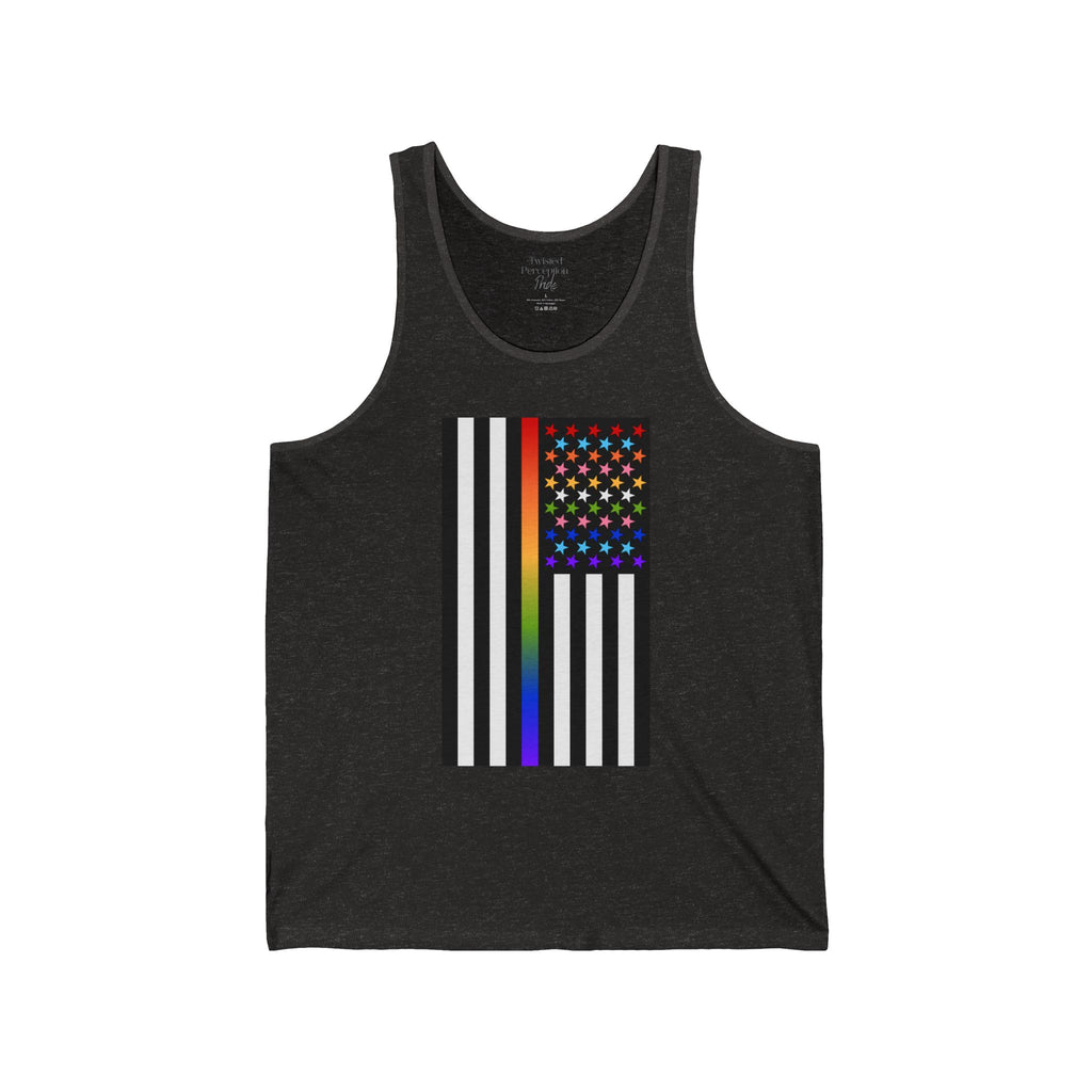 Thin Queer Line American Flag Tank Top