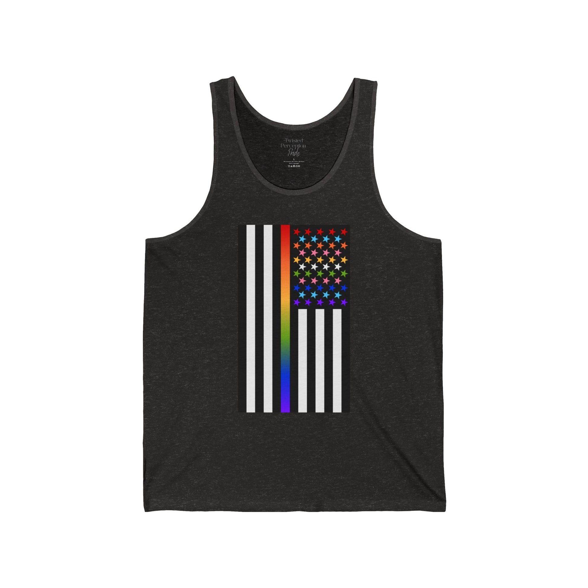 Thin Queer Line American Flag Tank Top