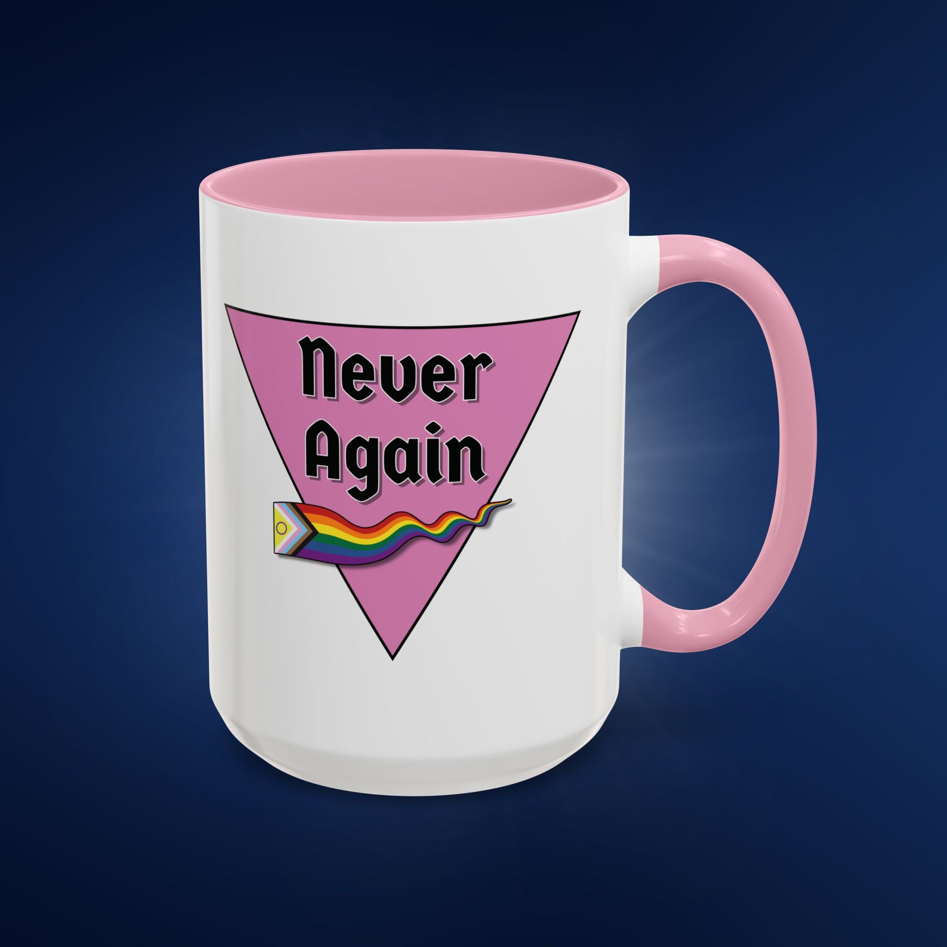 Colorful Pride Mug - "Never Again" - 11oz & 15oz Options