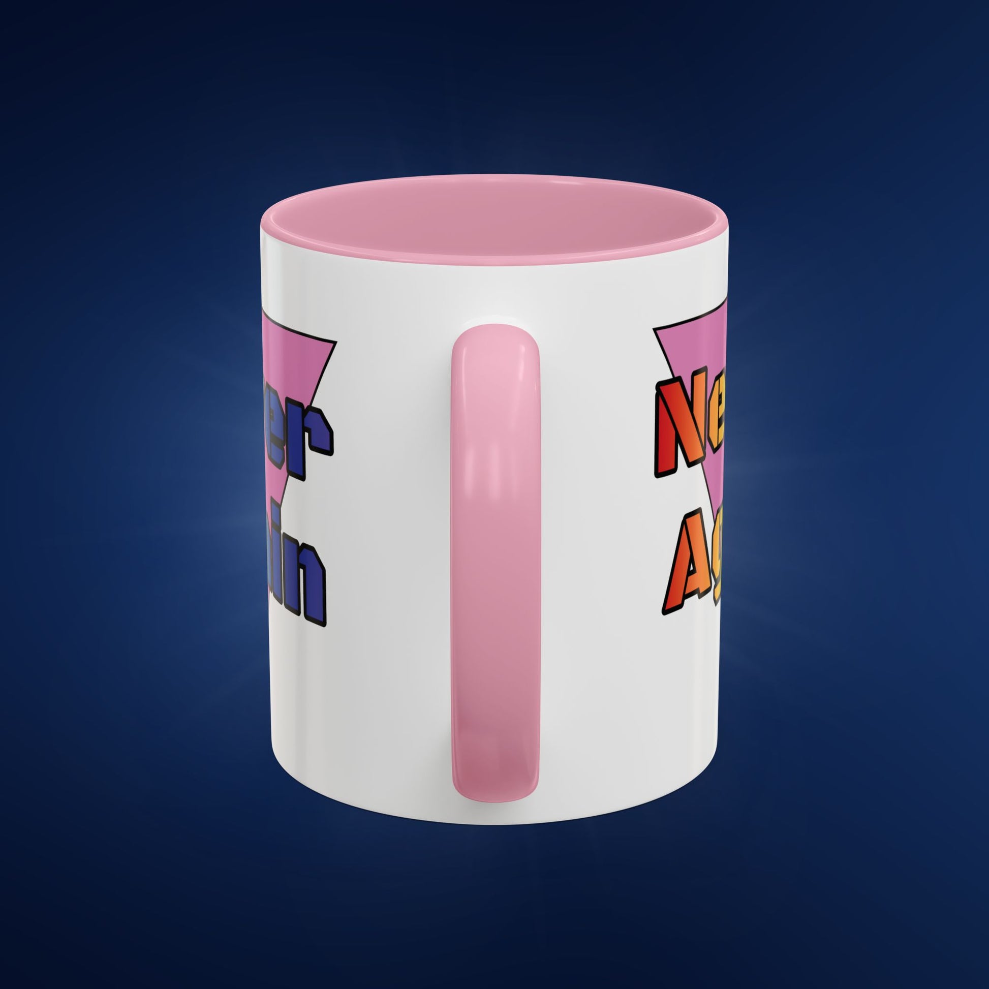 Colorful Bold Letters 'Never Again' Coffee Mug - 11oz & 15oz