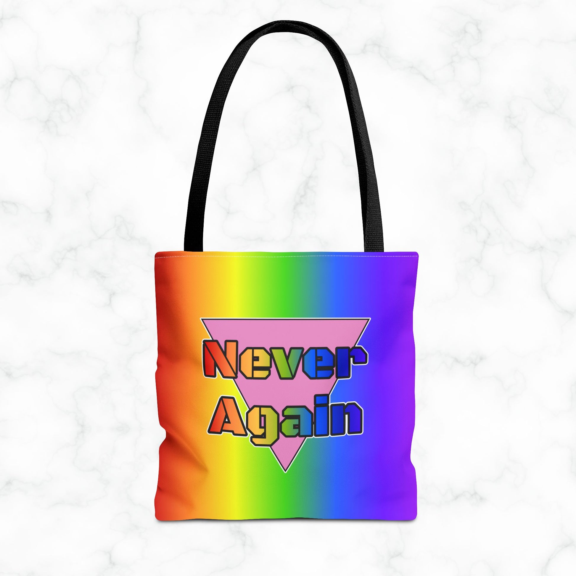 Never Again Bold Letters Tote Bag