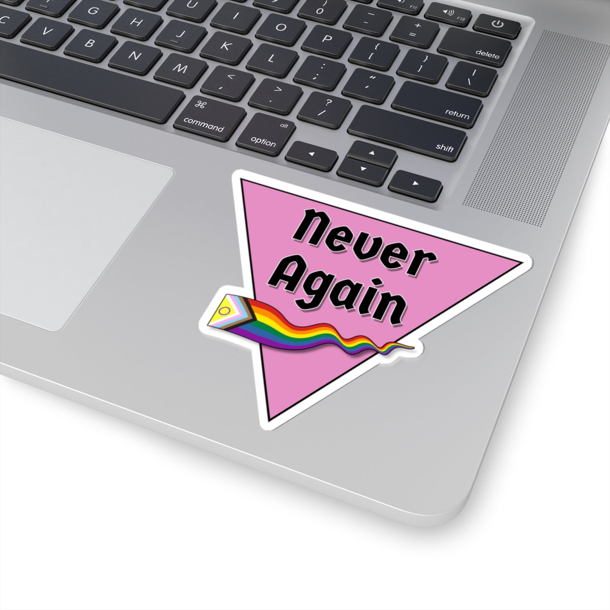 Never Again Progress Pride Kiss-Cut Stickers