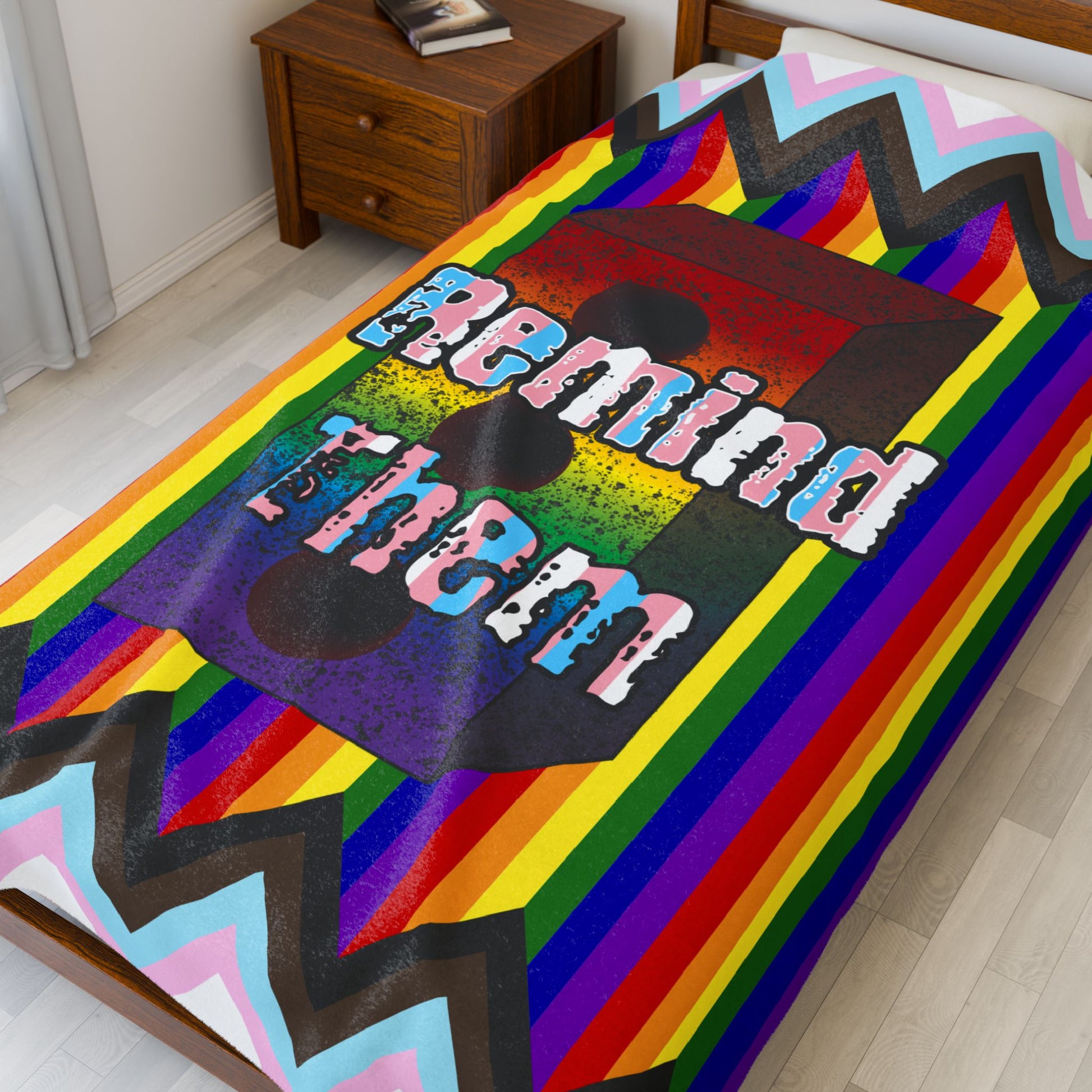 Remind Them Stonewall Brick Plush Throw Blanket