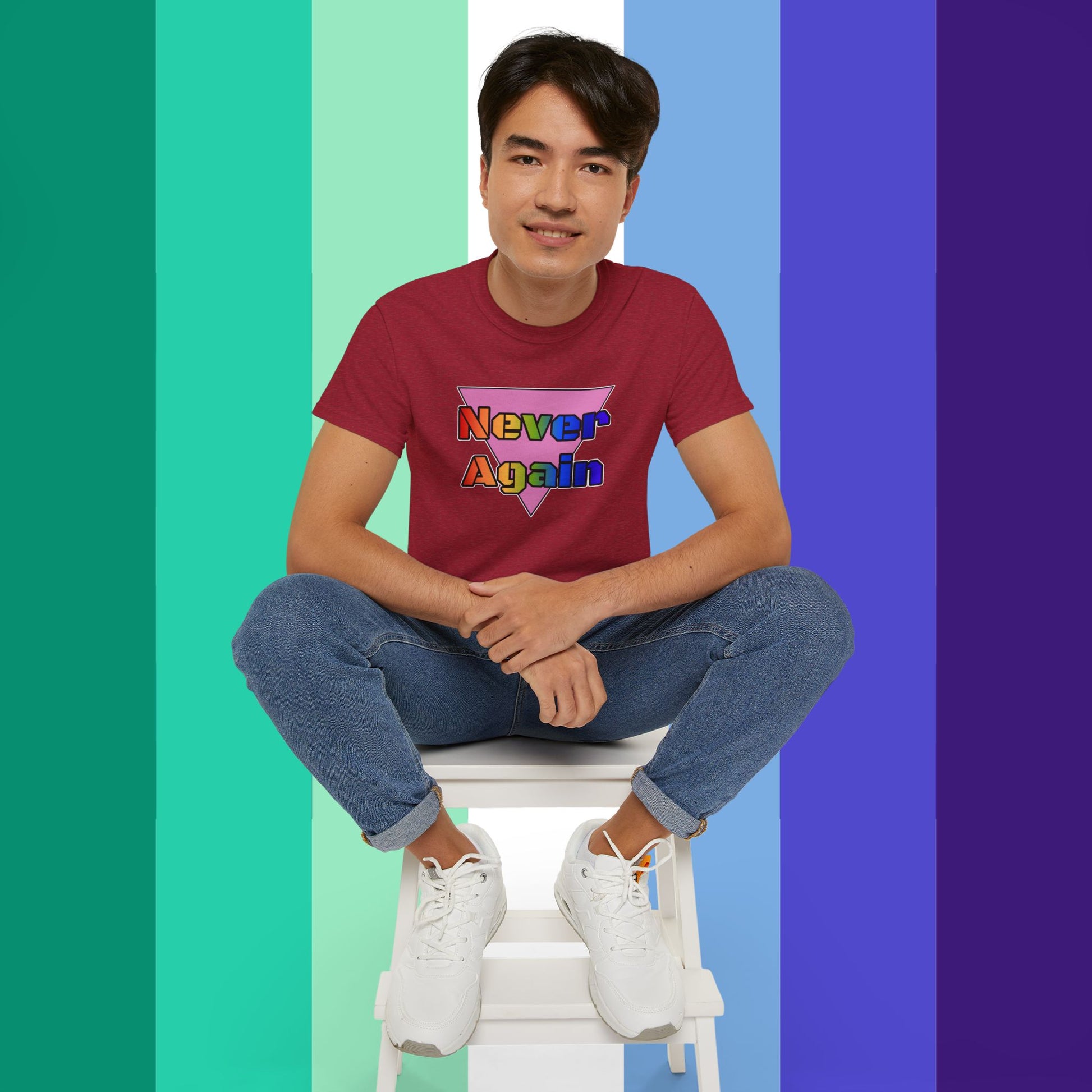 Never Again Bold Letters Ultra Cotton T-Shirt