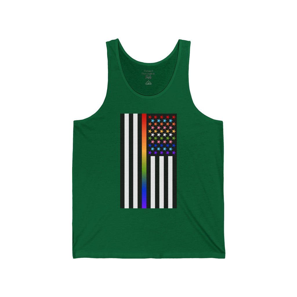 Thin Queer Line American Flag Tank Top