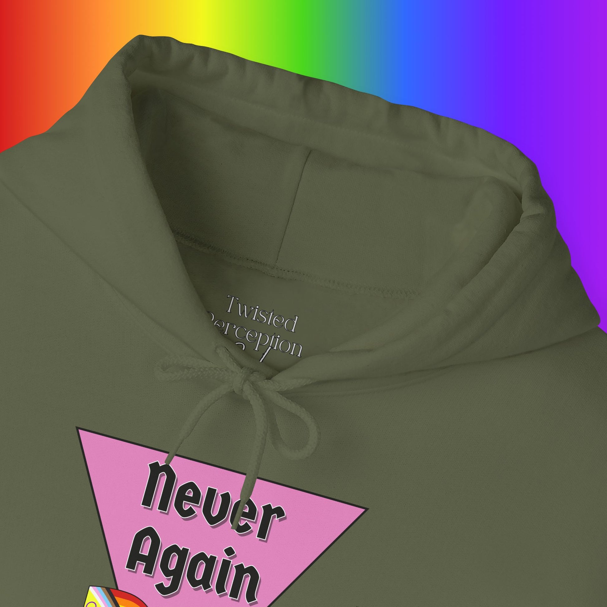 Never Again Heavy Blend Hoodie