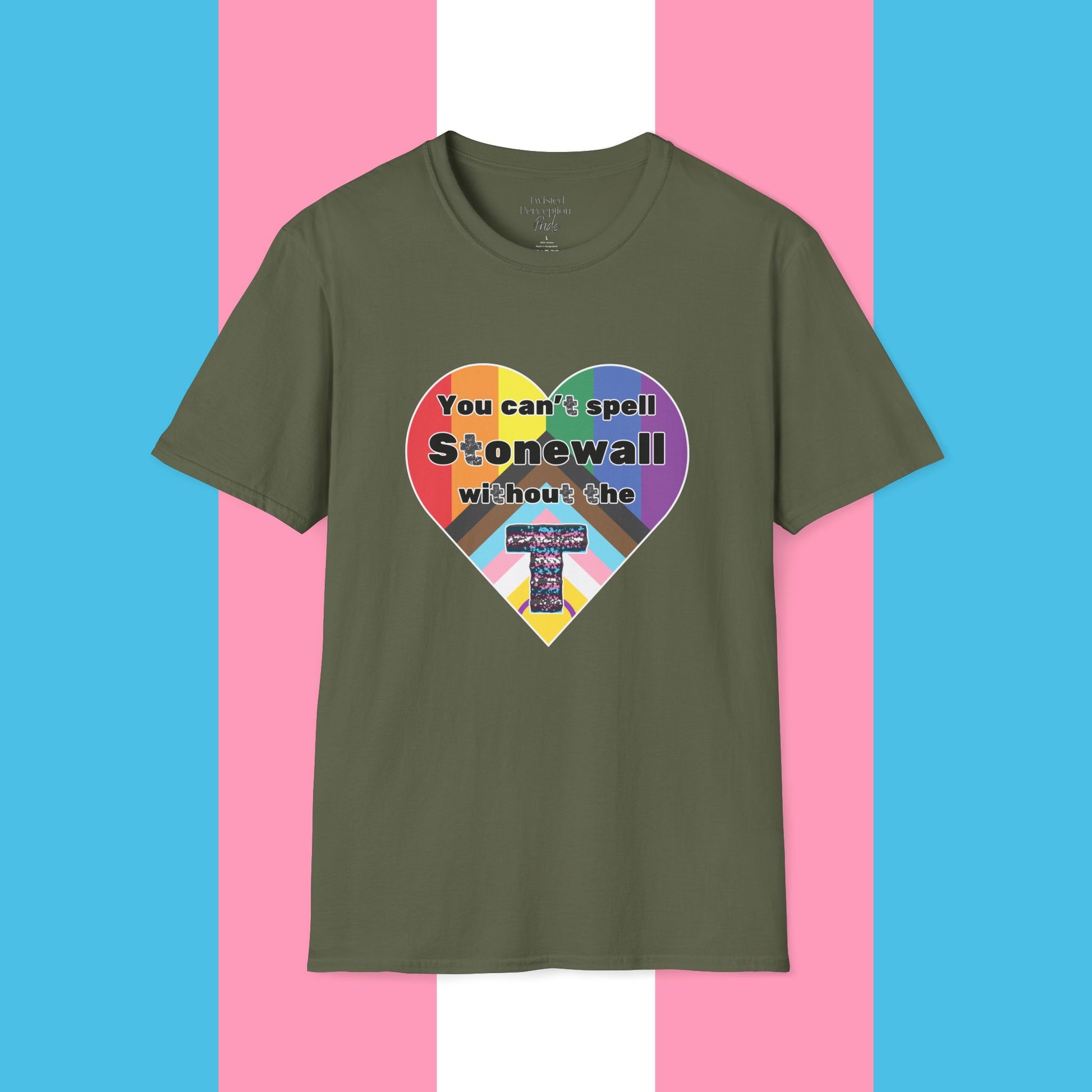 Can't Spell Stonewall Gender Neutral Softstyle T-shirt