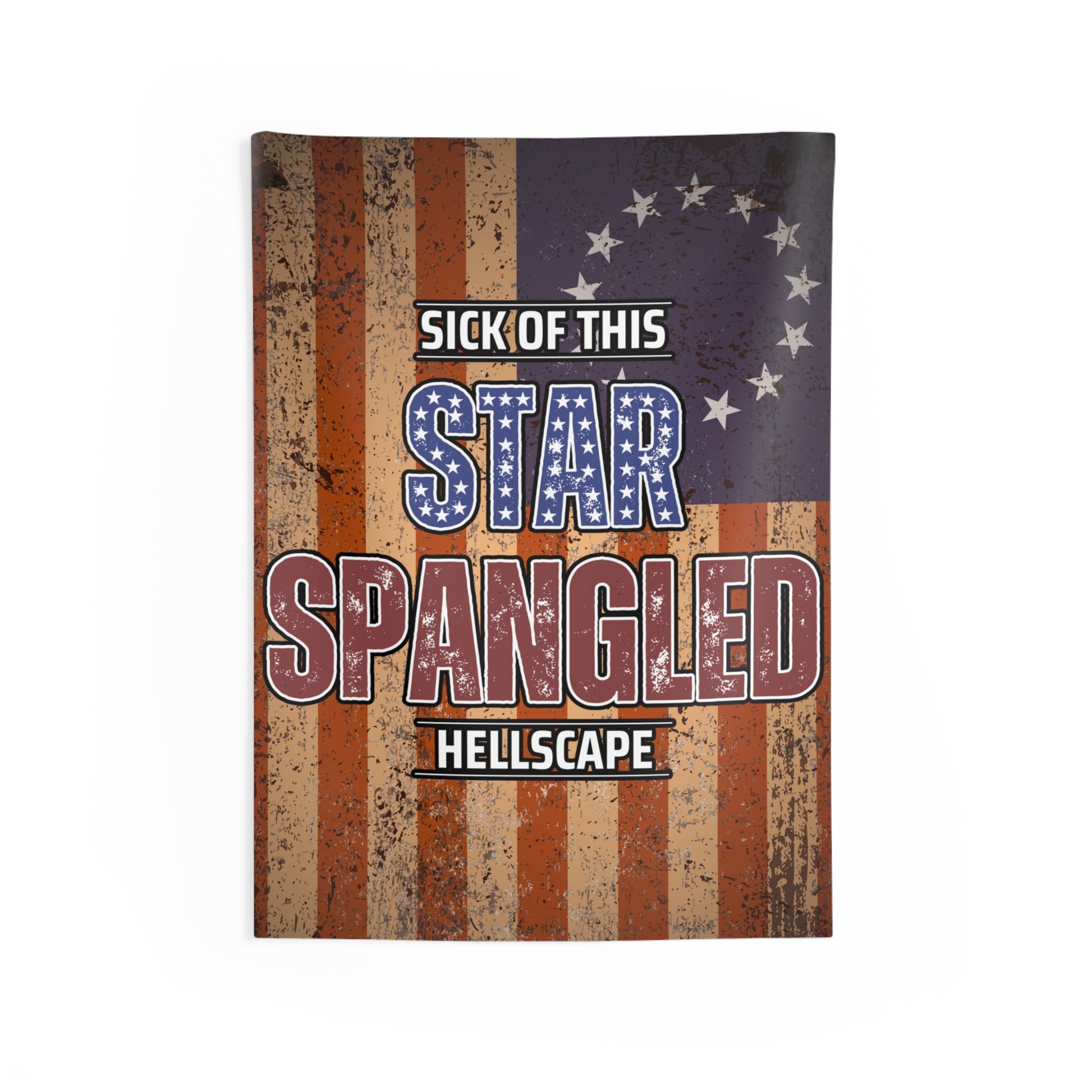Star Spangled Hellscape Indoor Wall Tapestry