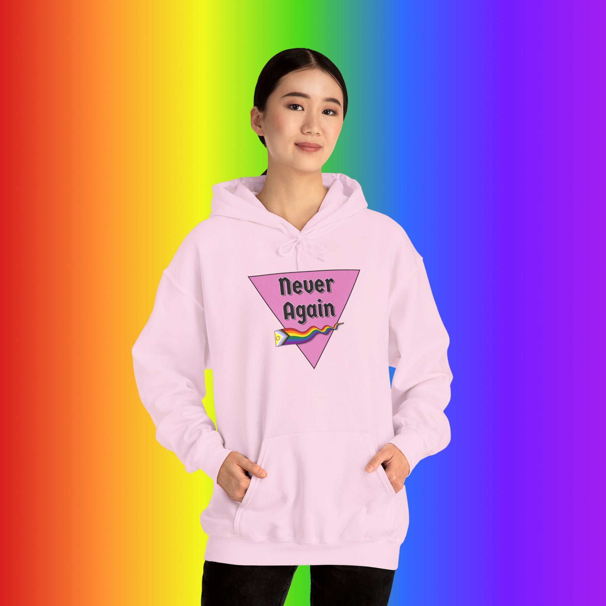 Never Again Heavy Blend Hoodie