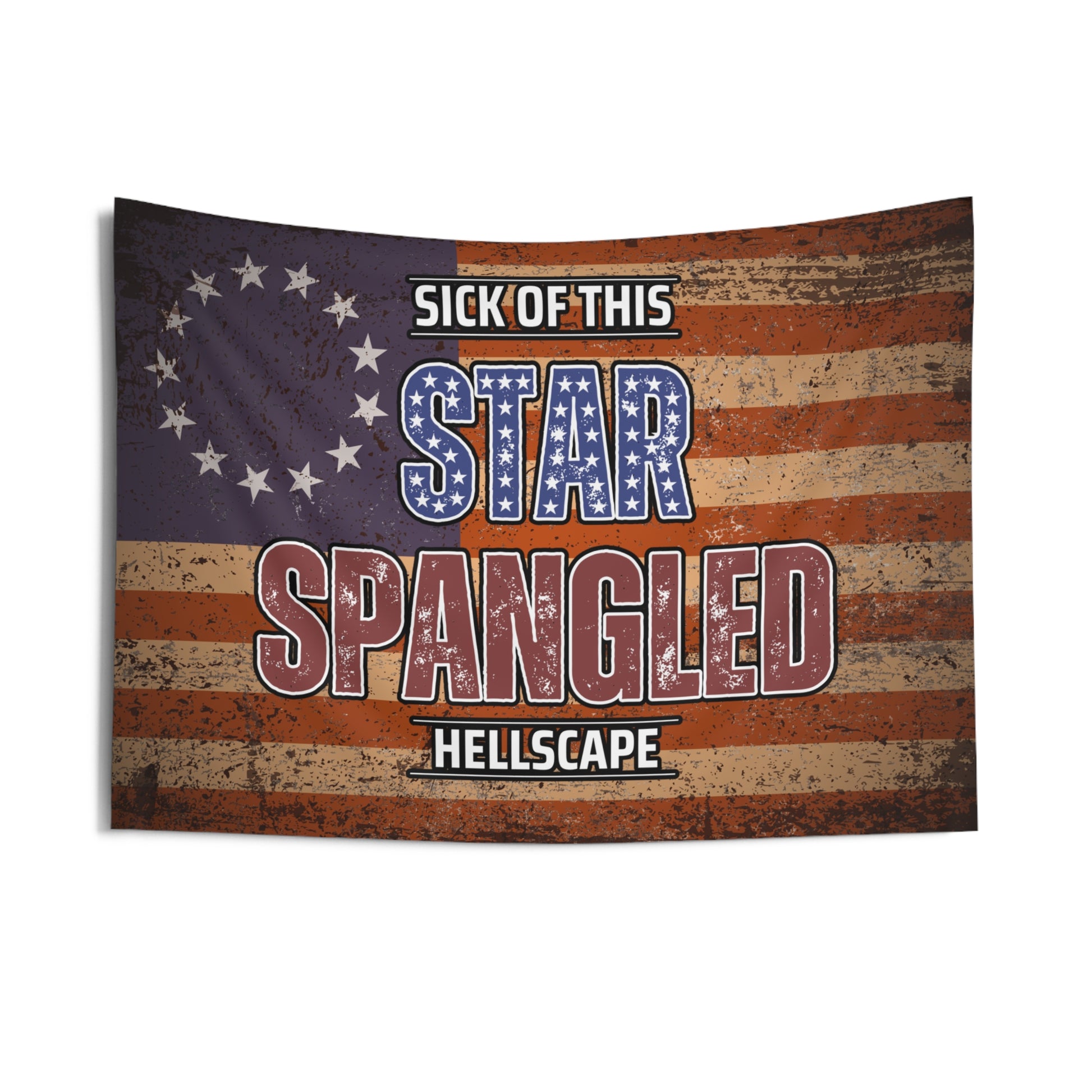 Star Spangled Hellscape Indoor Wall Tapestry