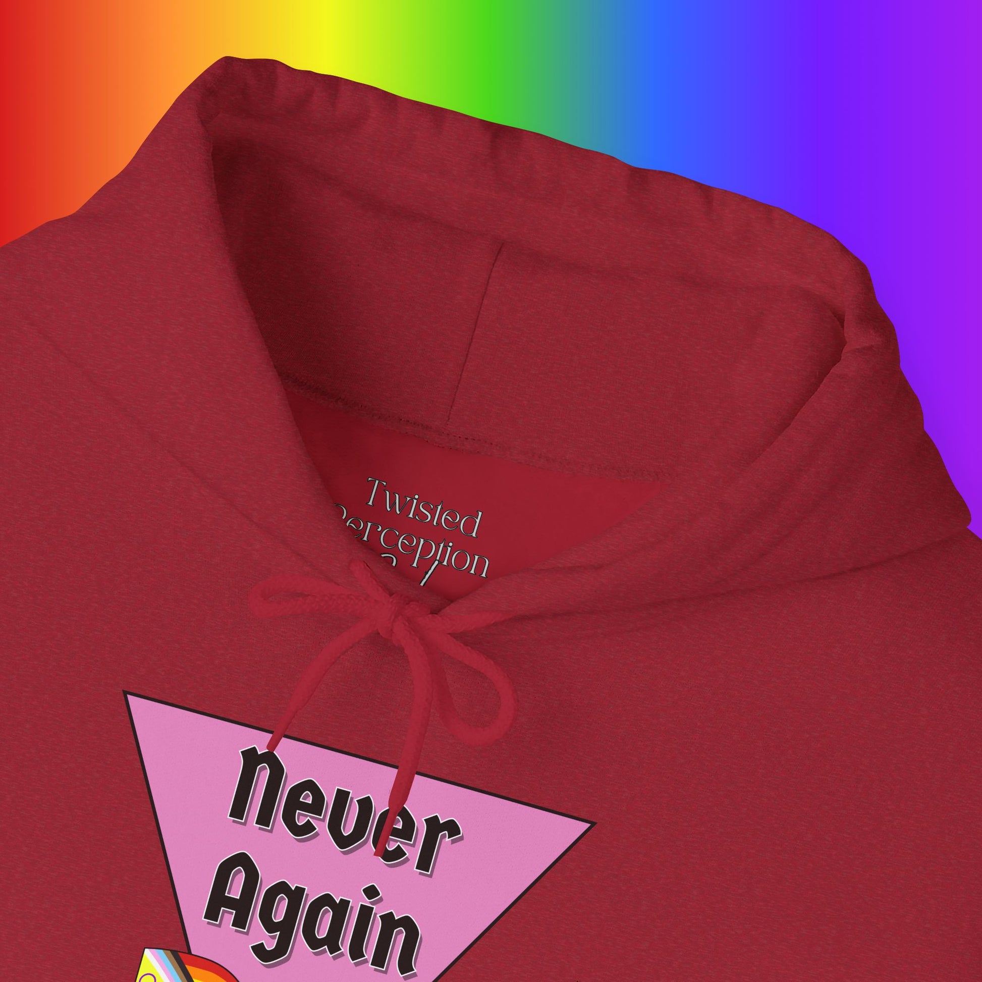 Never Again Heavy Blend Hoodie