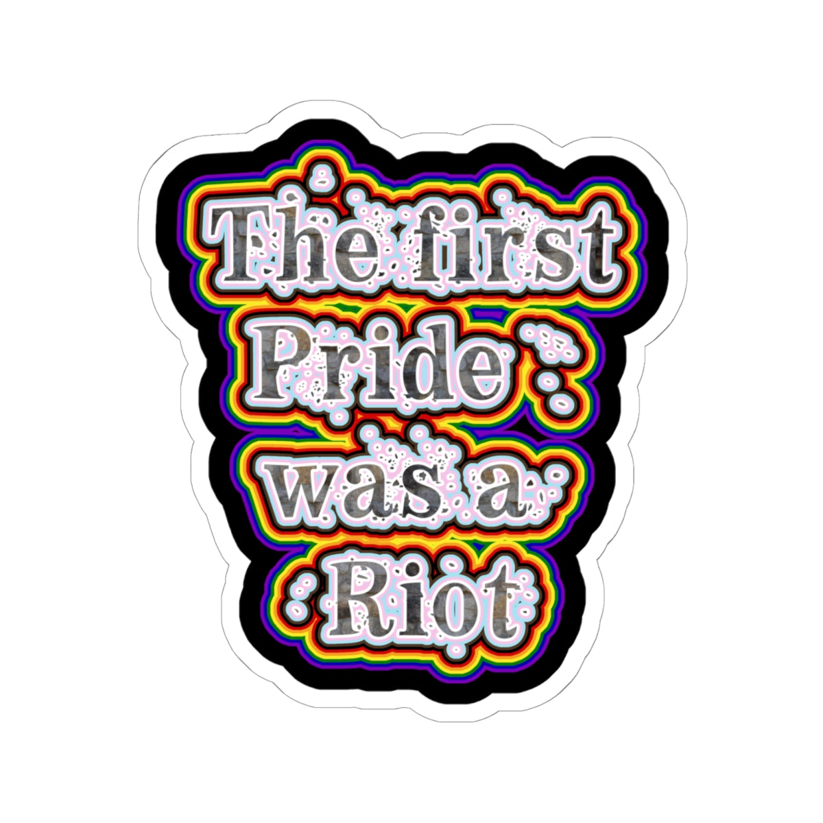 First Pride Riot Kiss Cut Stickers
