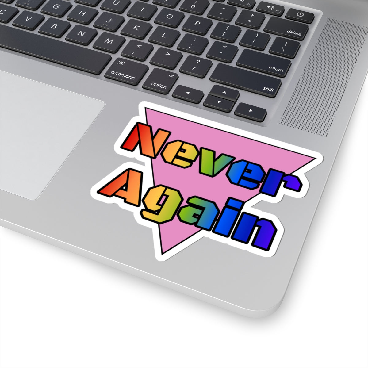 Never Again Bold Letters Kiss-Cut Stickers