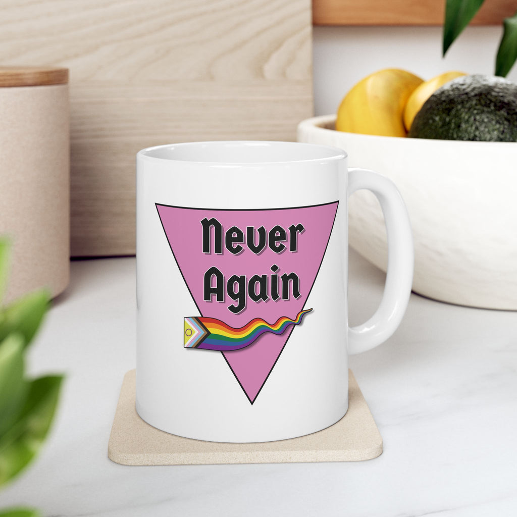 Never Again Pride Mug, 11oz