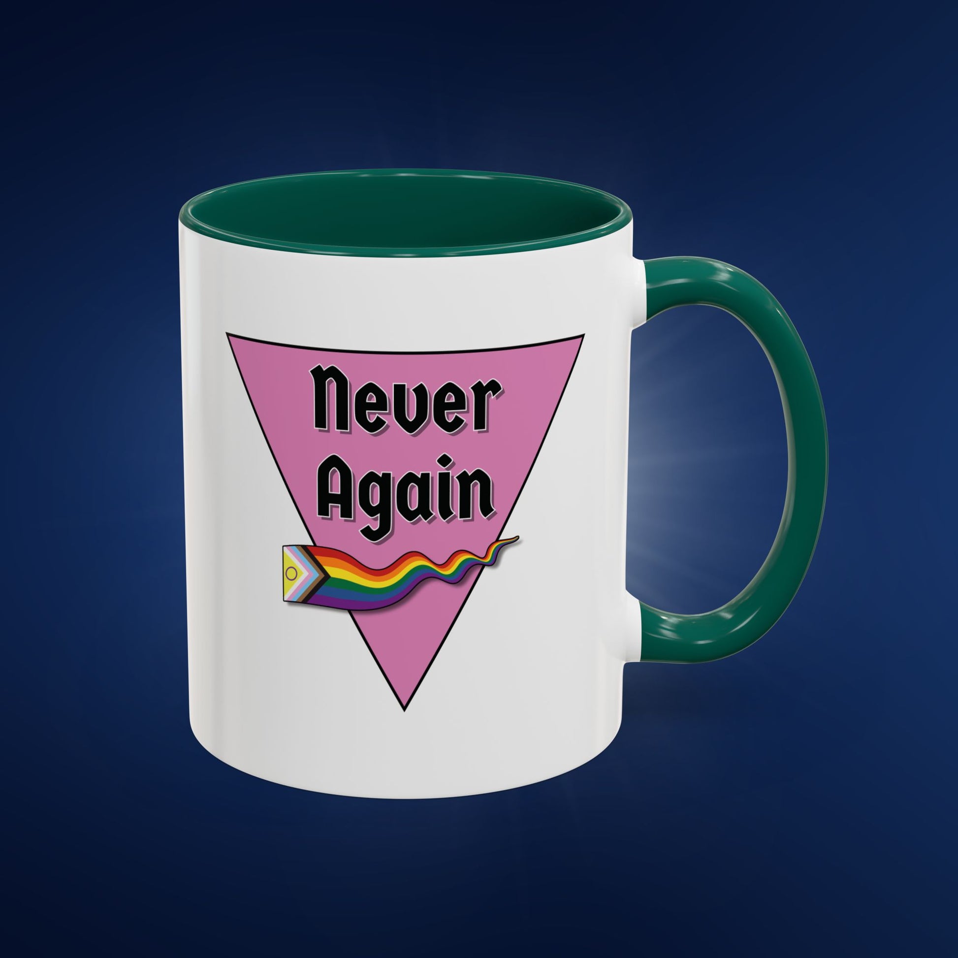 Colorful Pride Mug - "Never Again" - 11oz & 15oz Options