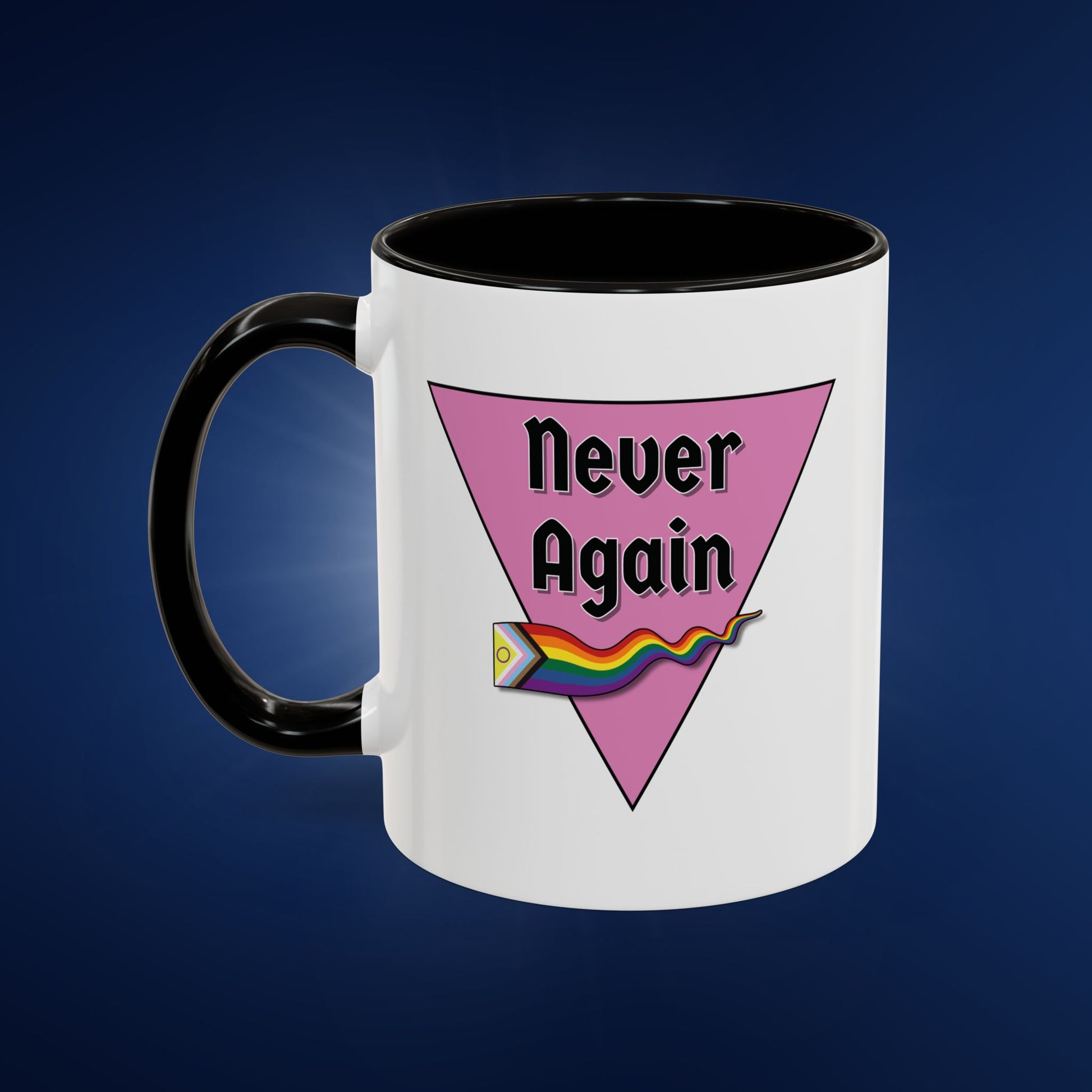 Colorful Pride Mug - "Never Again" - 11oz & 15oz Options
