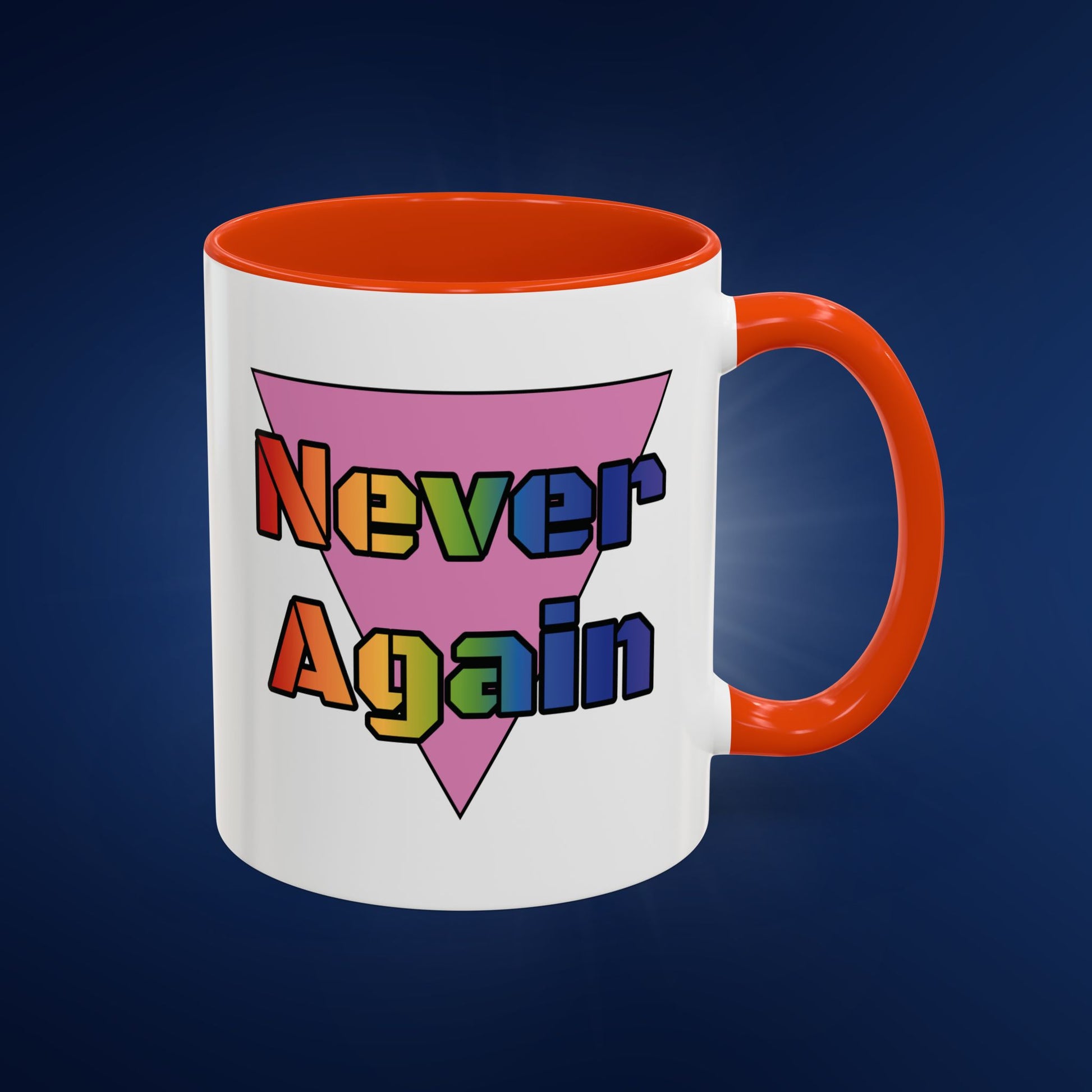 Colorful Bold Letters 'Never Again' Coffee Mug - 11oz & 15oz