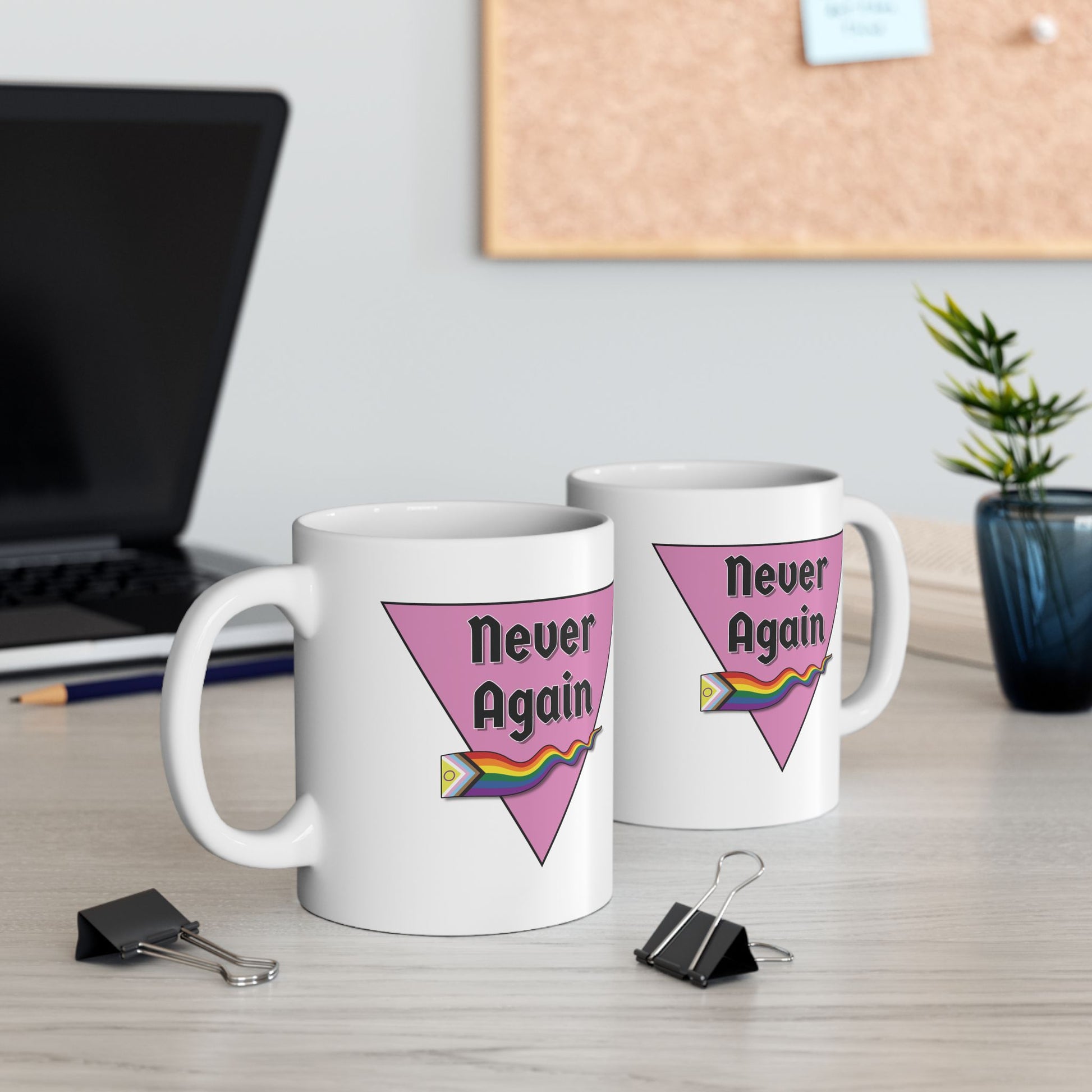 Never Again Pride Mug, 11oz