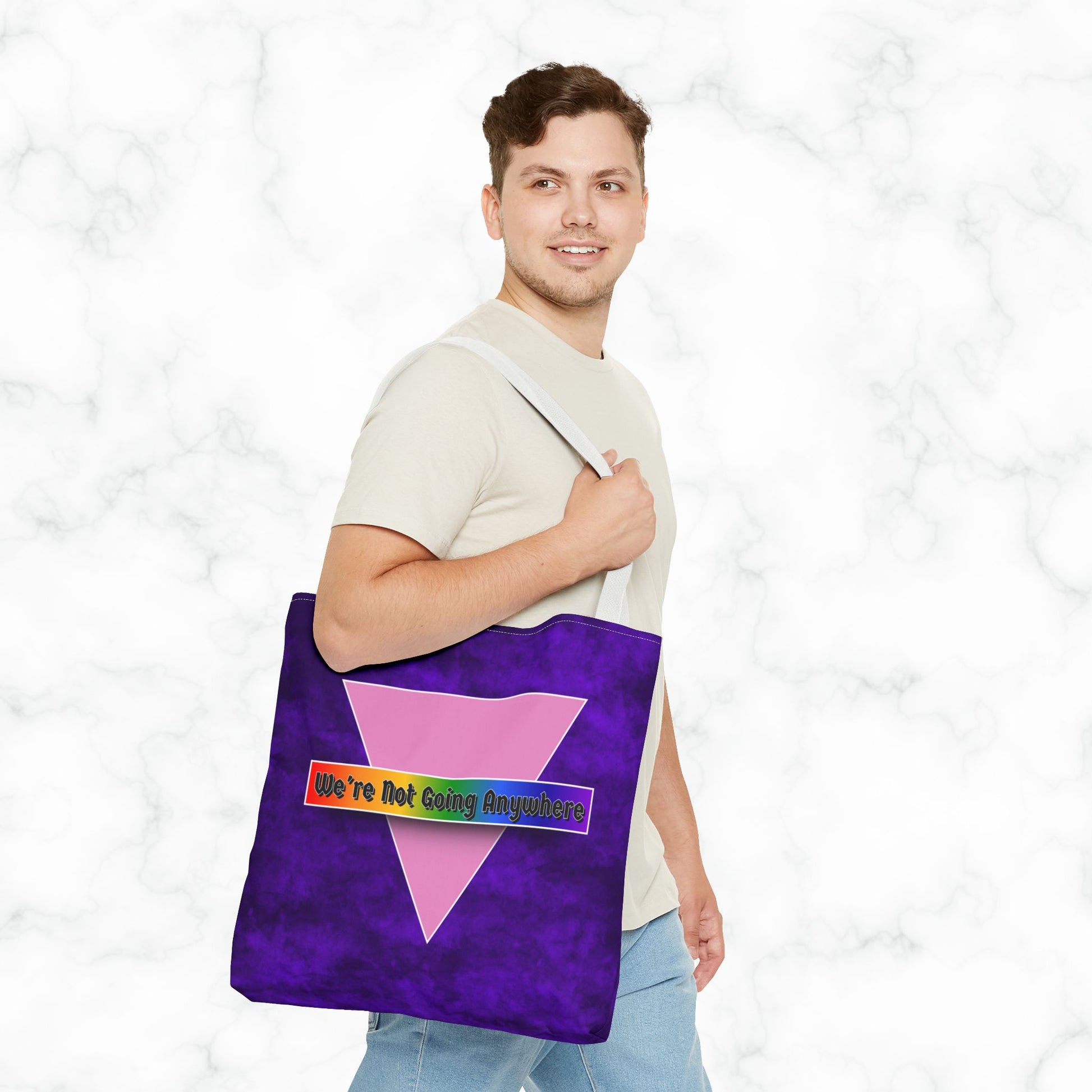 Not Going Anywhere Pride Tote Bag