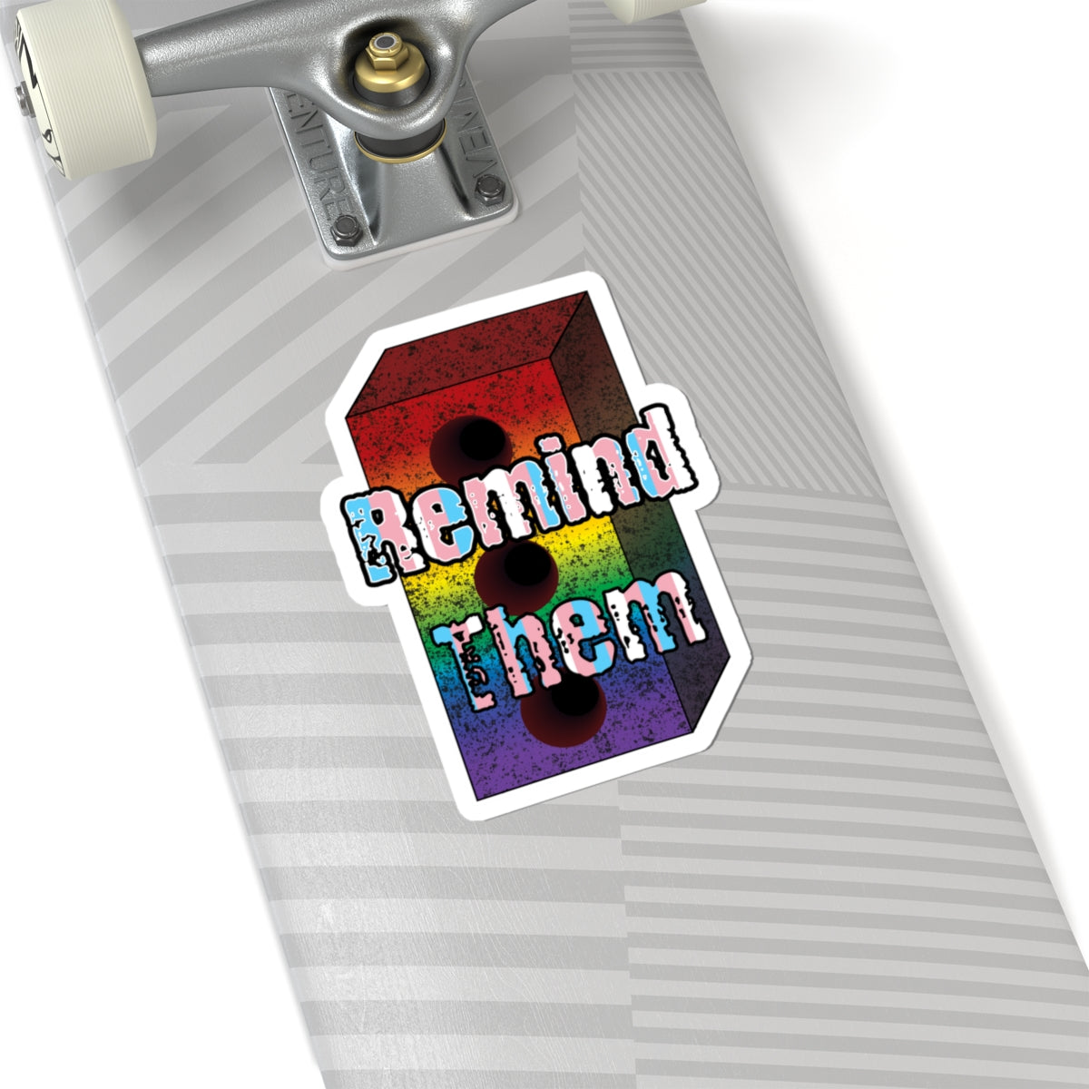 Remind Them Brick Kiss-Cut Stickers