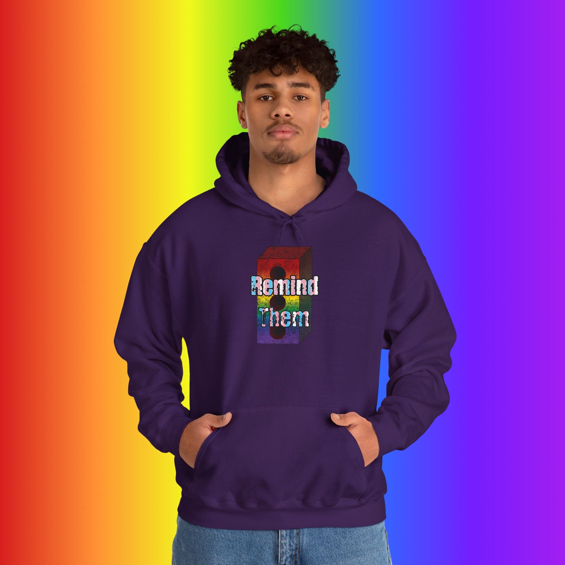 Remind Them Stonewall Brick Heavy Blend Hoodie