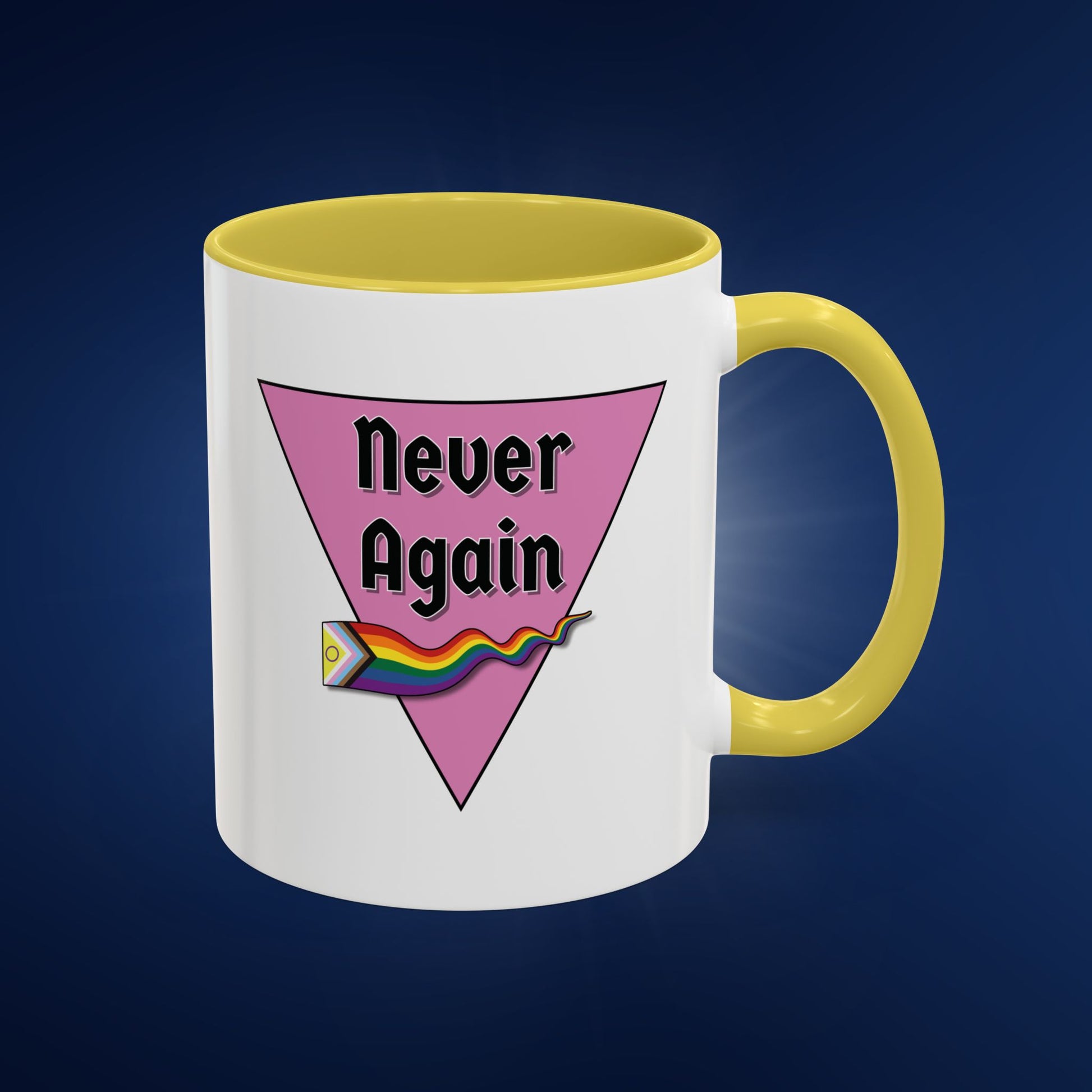 Colorful Pride Mug - "Never Again" - 11oz & 15oz Options