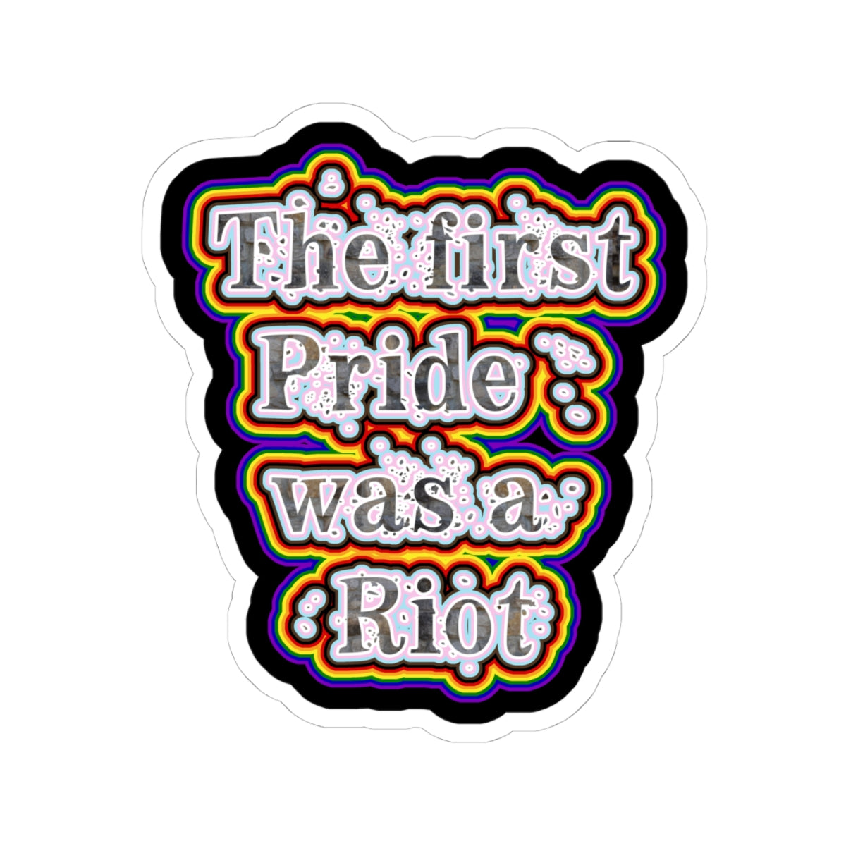 First Pride Riot Kiss Cut Stickers
