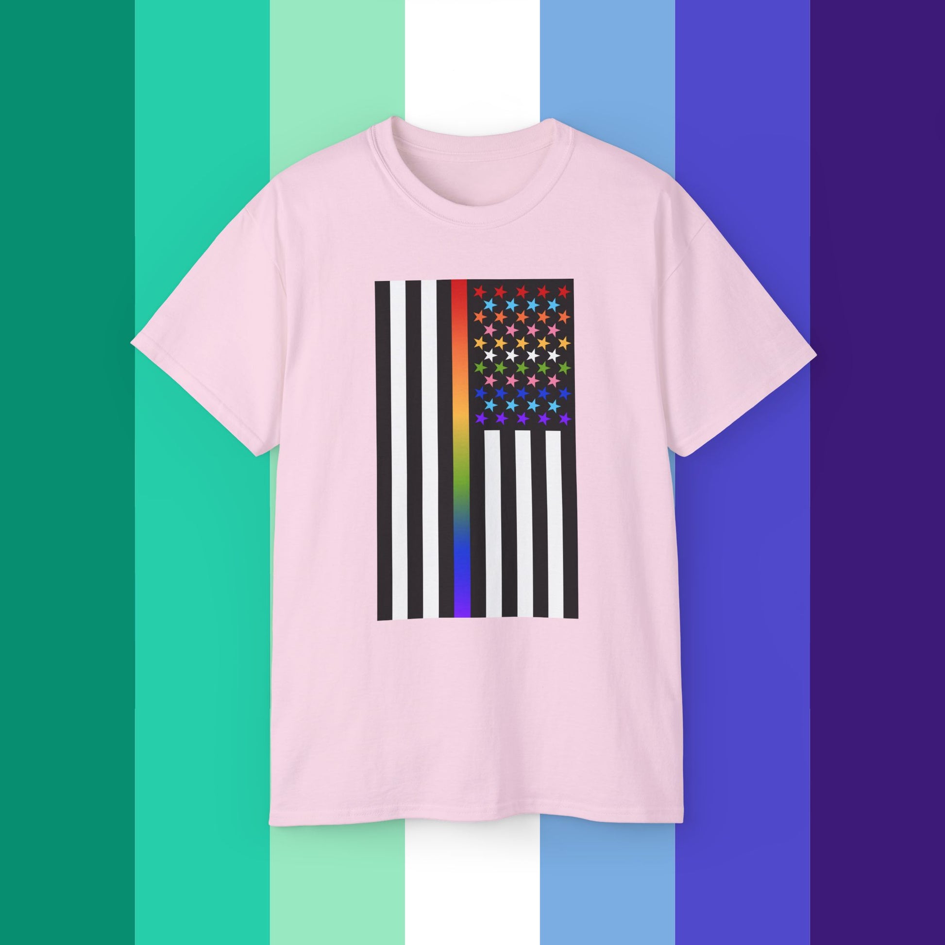 Thin Queer Line American Flag Ultra Cotton T-shirt