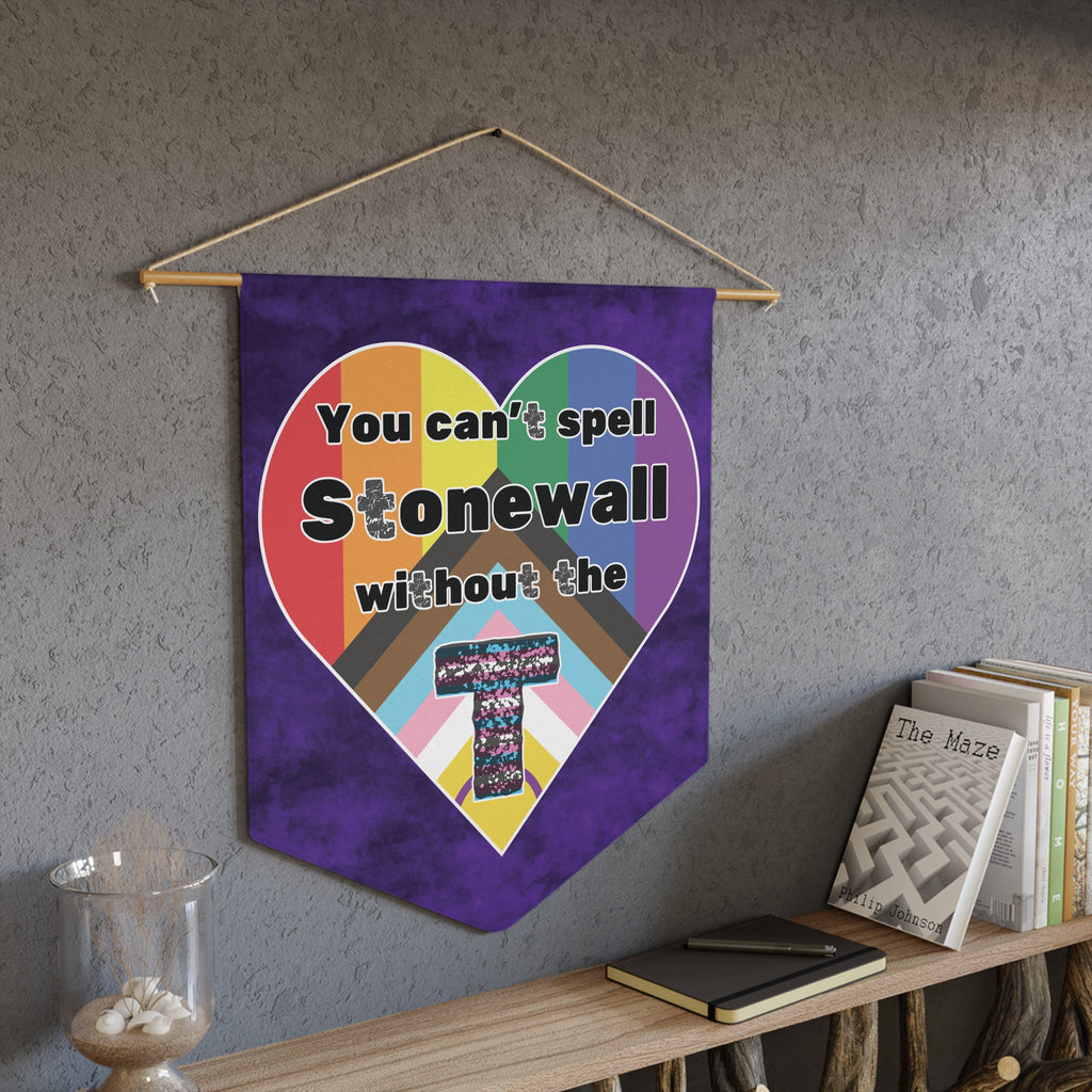 Transgender Inclusion Colorful Pride Pennant