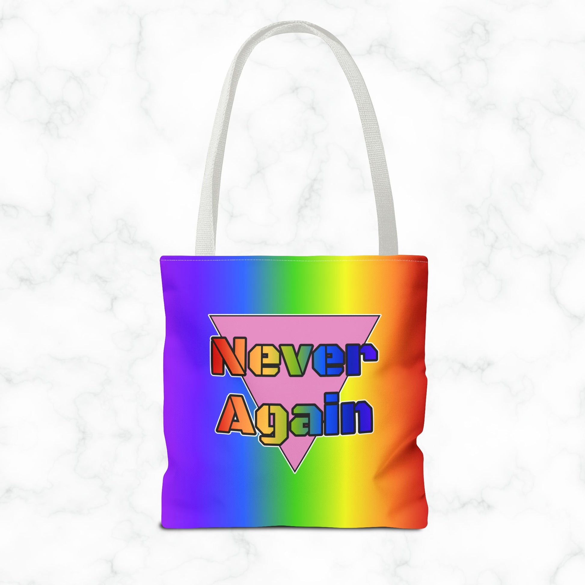 Never Again Bold Letters Tote Bag