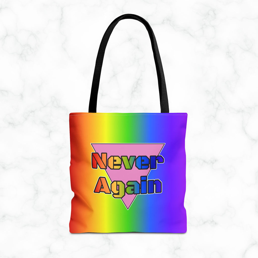 Never Again Bold Letters Tote Bag