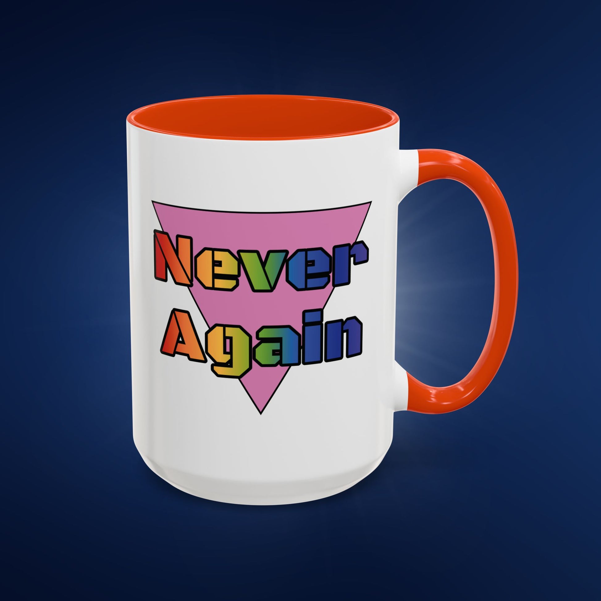 Colorful Bold Letters 'Never Again' Coffee Mug - 11oz & 15oz