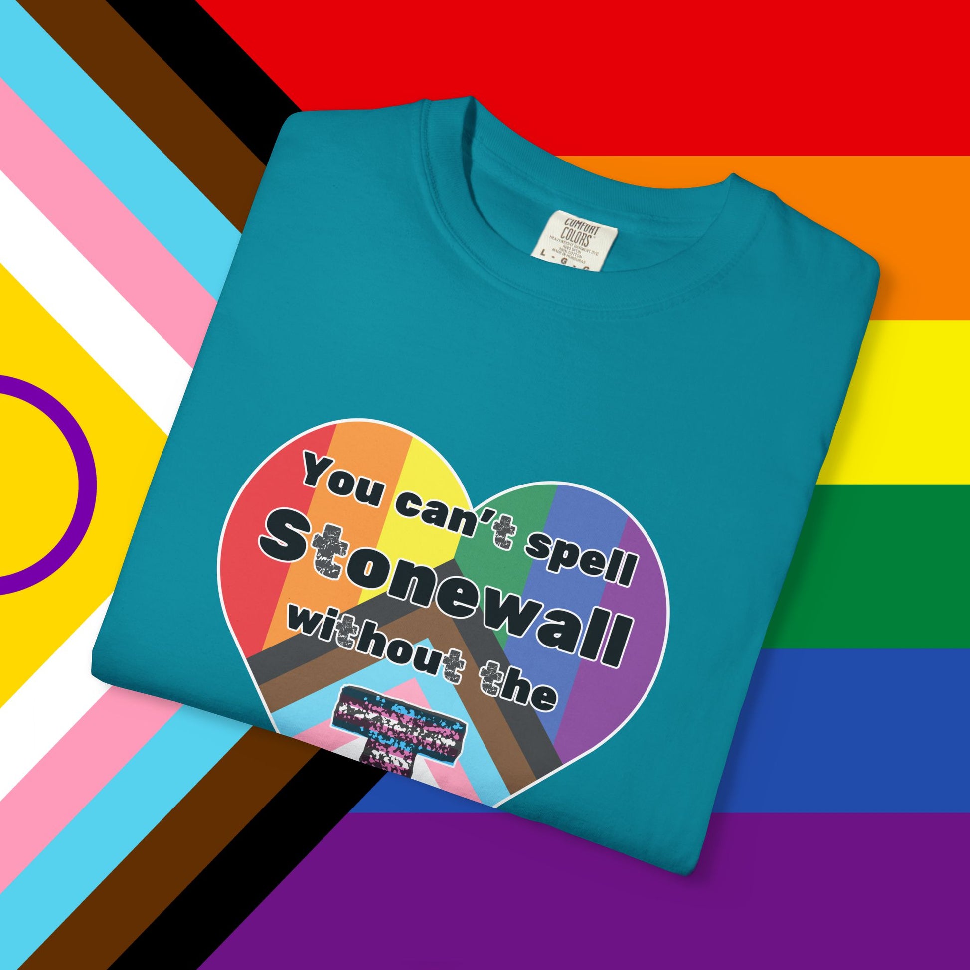 Trans Inclusion Stonewall Garment Dyed Tshirt
